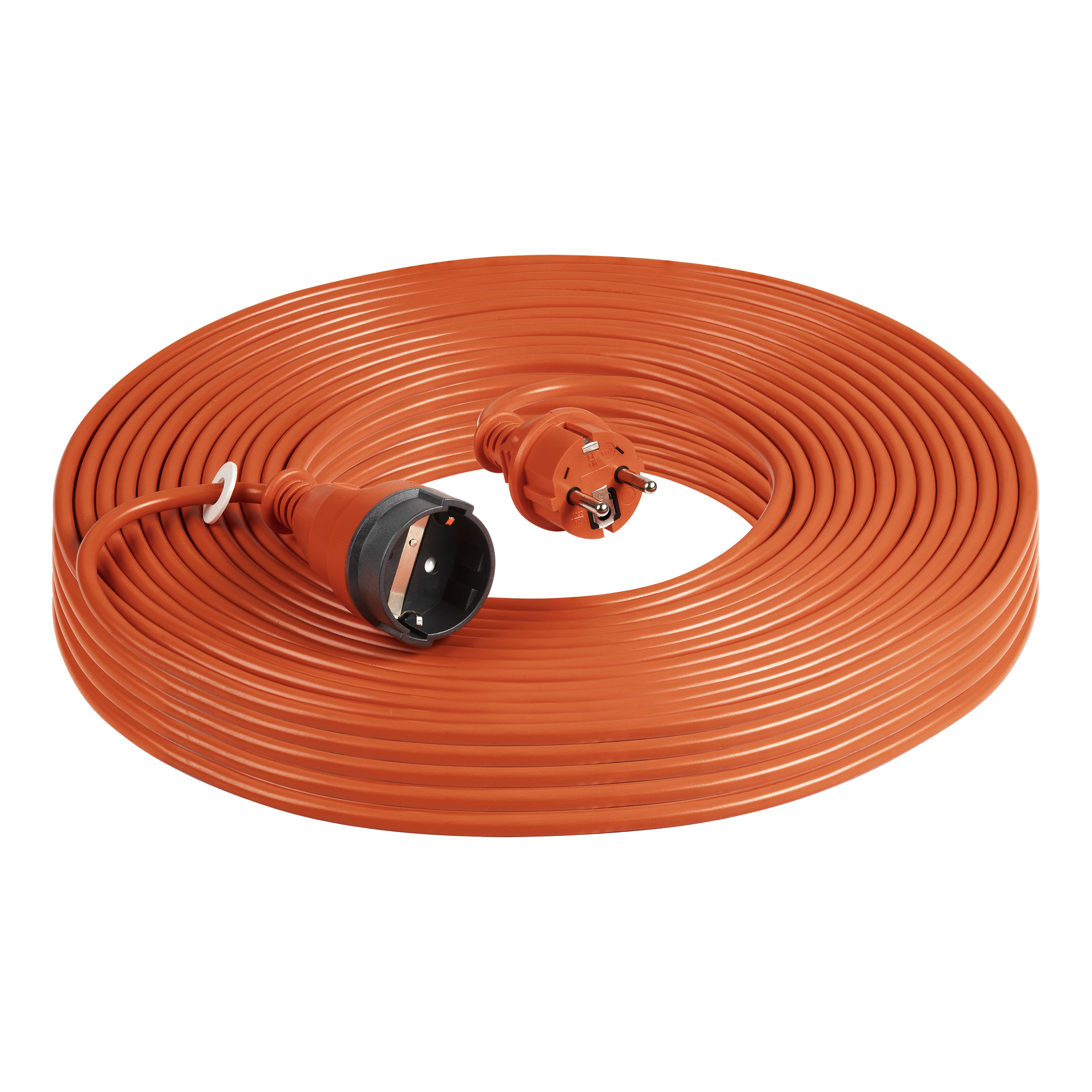 Przedłużacz ogrodowy pomarańczowy zalewany, 1x2P+Z (schuko) 50m, H03VV-F 3x1,0mm?, 230VAC/10A, PRODUKT POLSKI