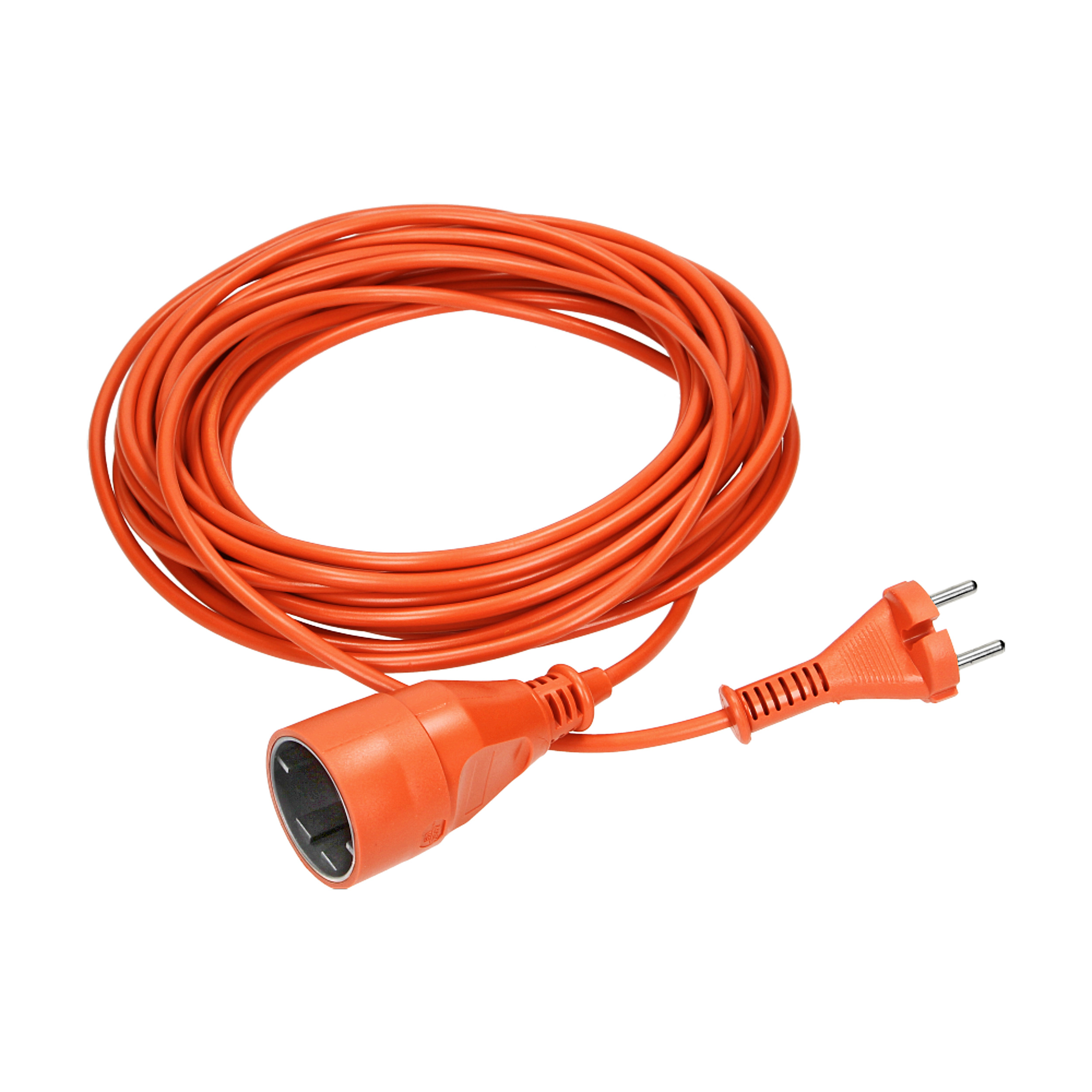 Przedłużacz ogrodowy pomarańczowy zalewany, 1x2P 10m, OMY 2x1mm?, 230VAC/10A, PRODUKT POLSKI