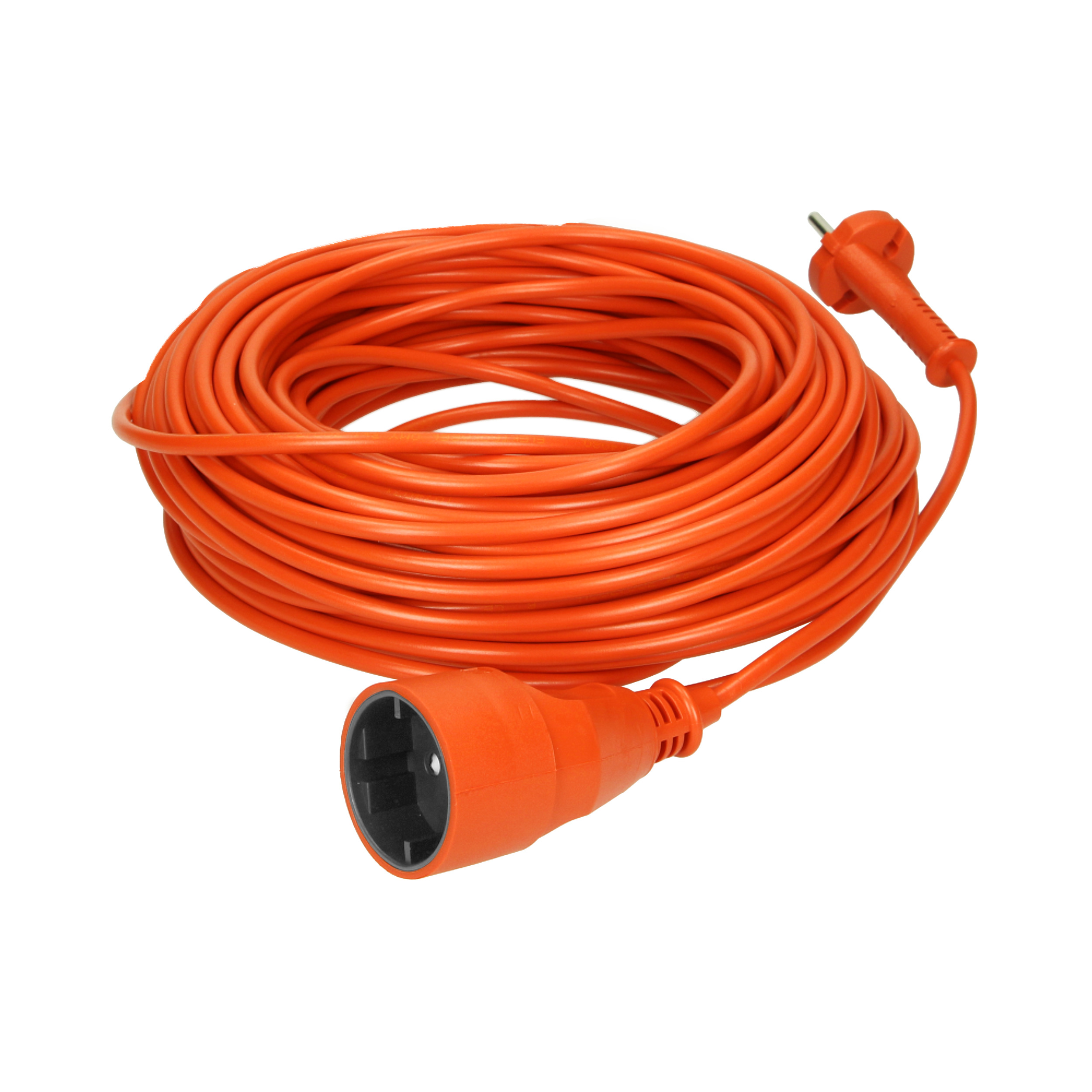Przedłużacz ogrodowy pomarańczowy zalewany, 1x2P 30m, OMY 2x1mm?, 230VAC/10A, PRODUKT POLSKI