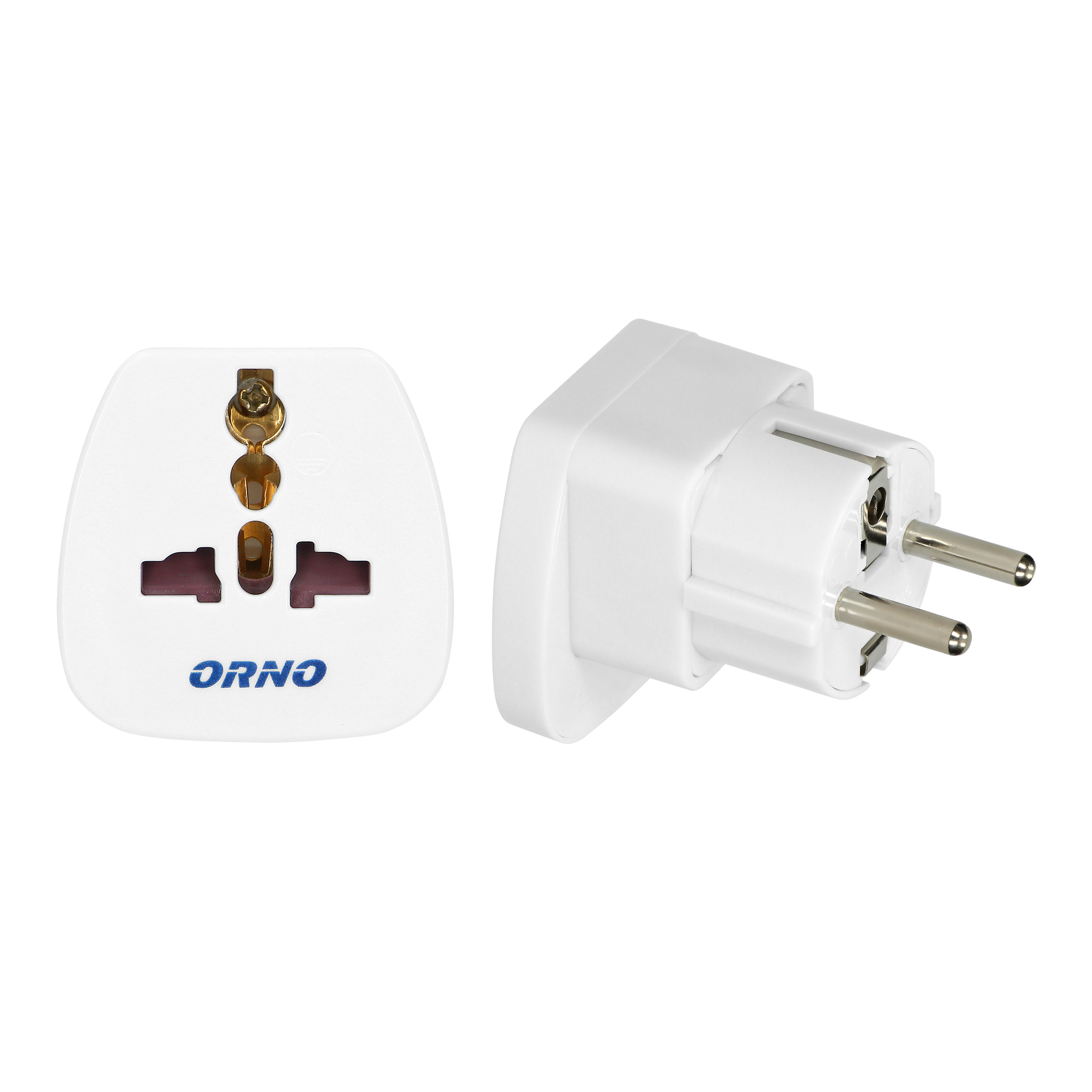 Adapter podróżny - World to EU, 230V/10A, biały