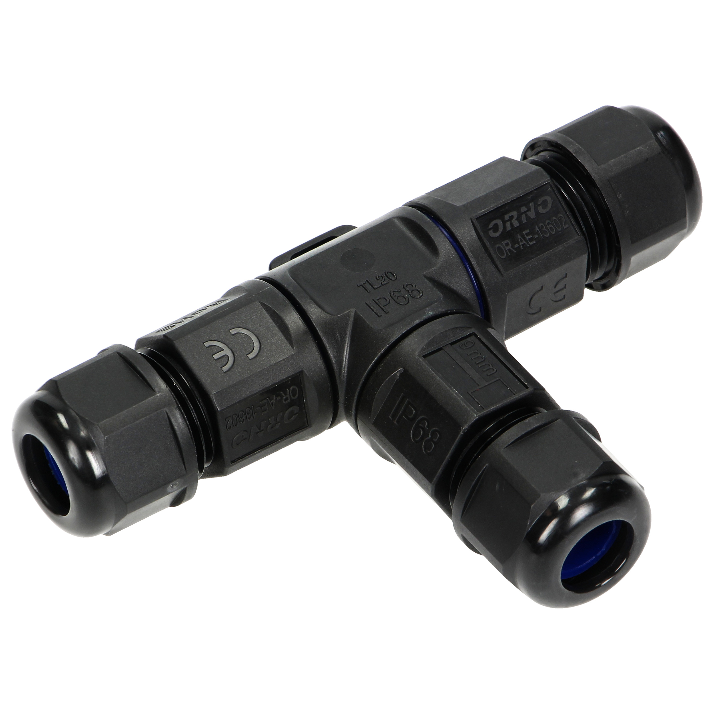 Konektor kablowy trójnik T IP68, 3x4mm?, 450V/25A