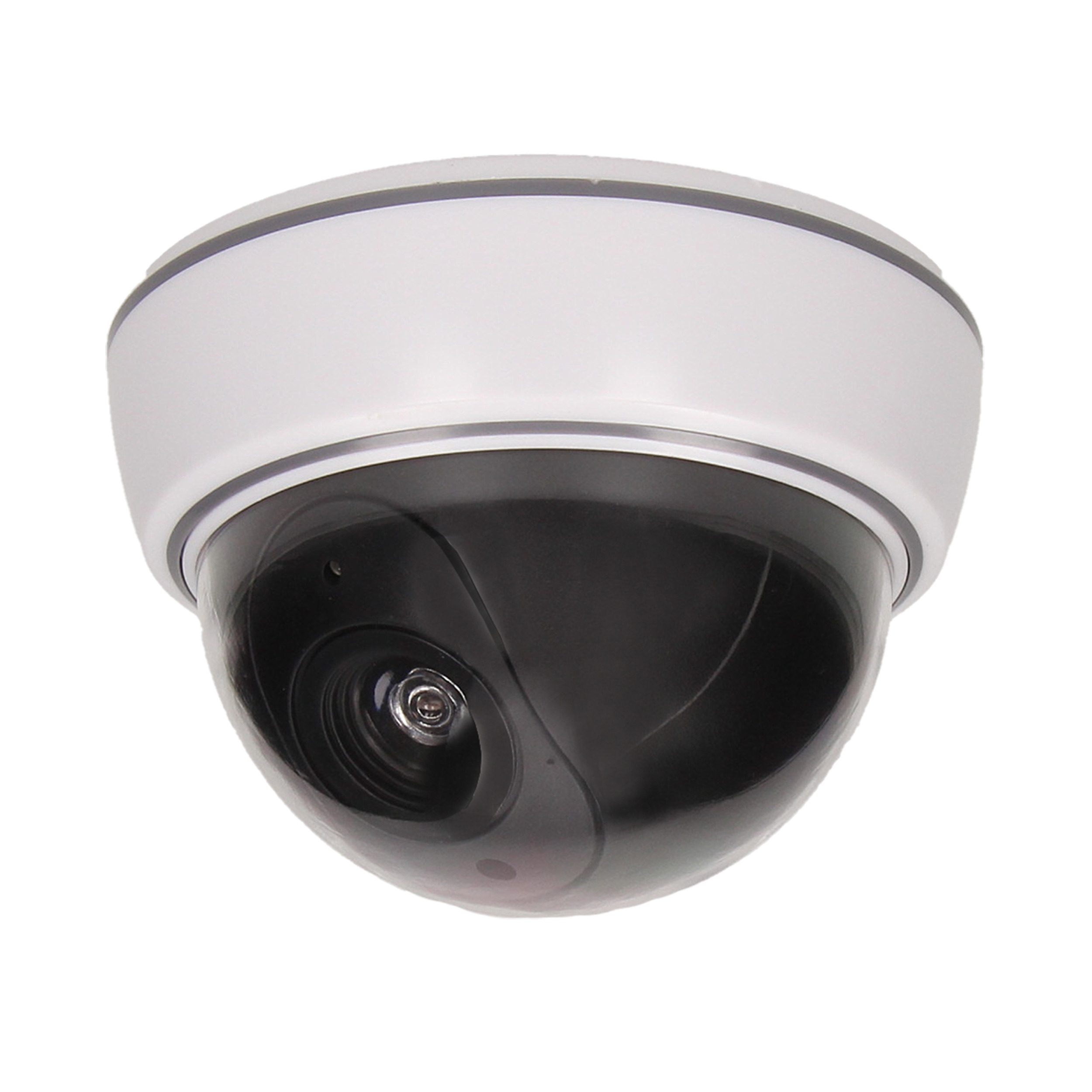 Atrapa kopułkowej kamery monitorującej bez podczerwieni CCTV, bateryjna