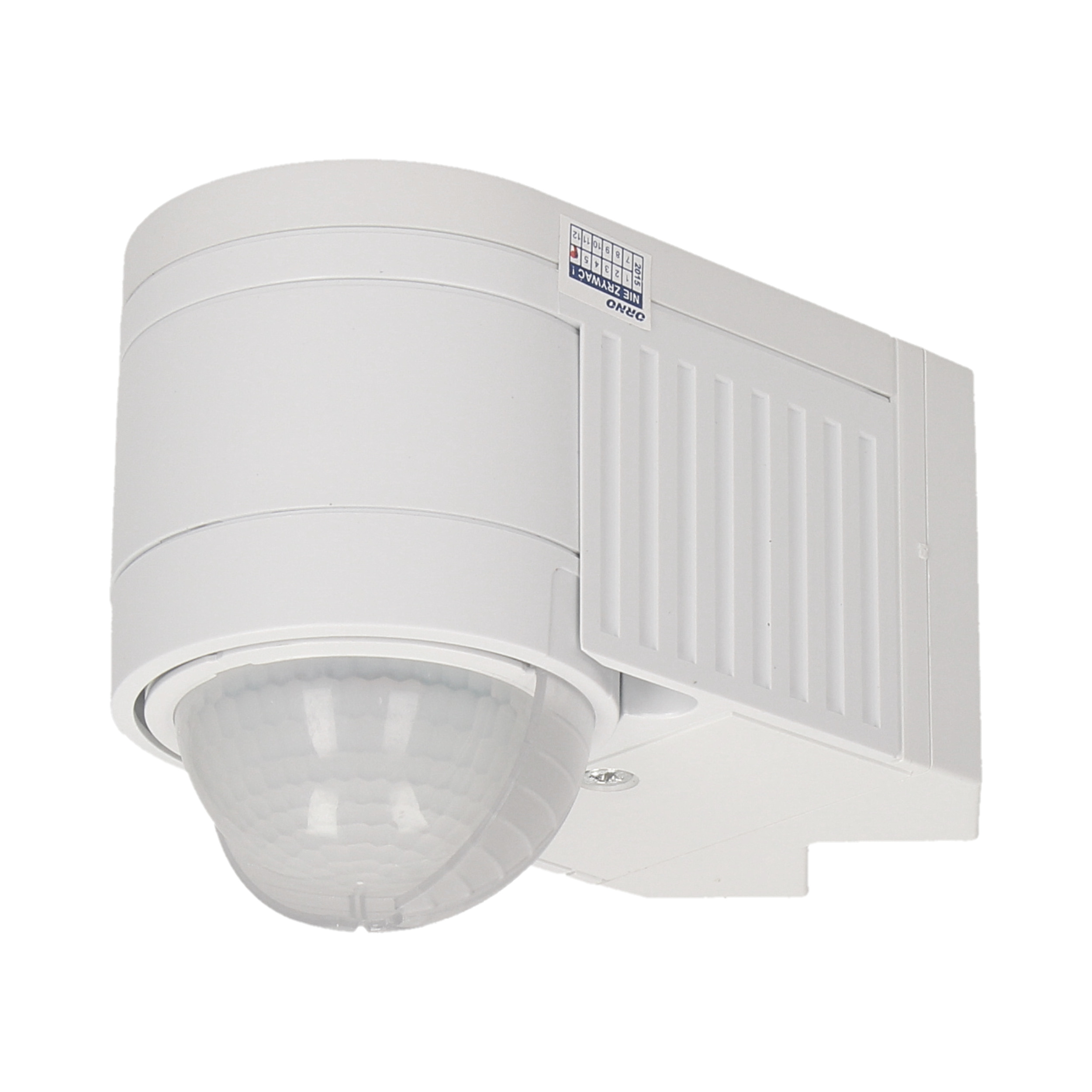 Czujnik ruchu 360st. IP44, 1200W, biały, 3 sensory, 3 rodzaje montażu