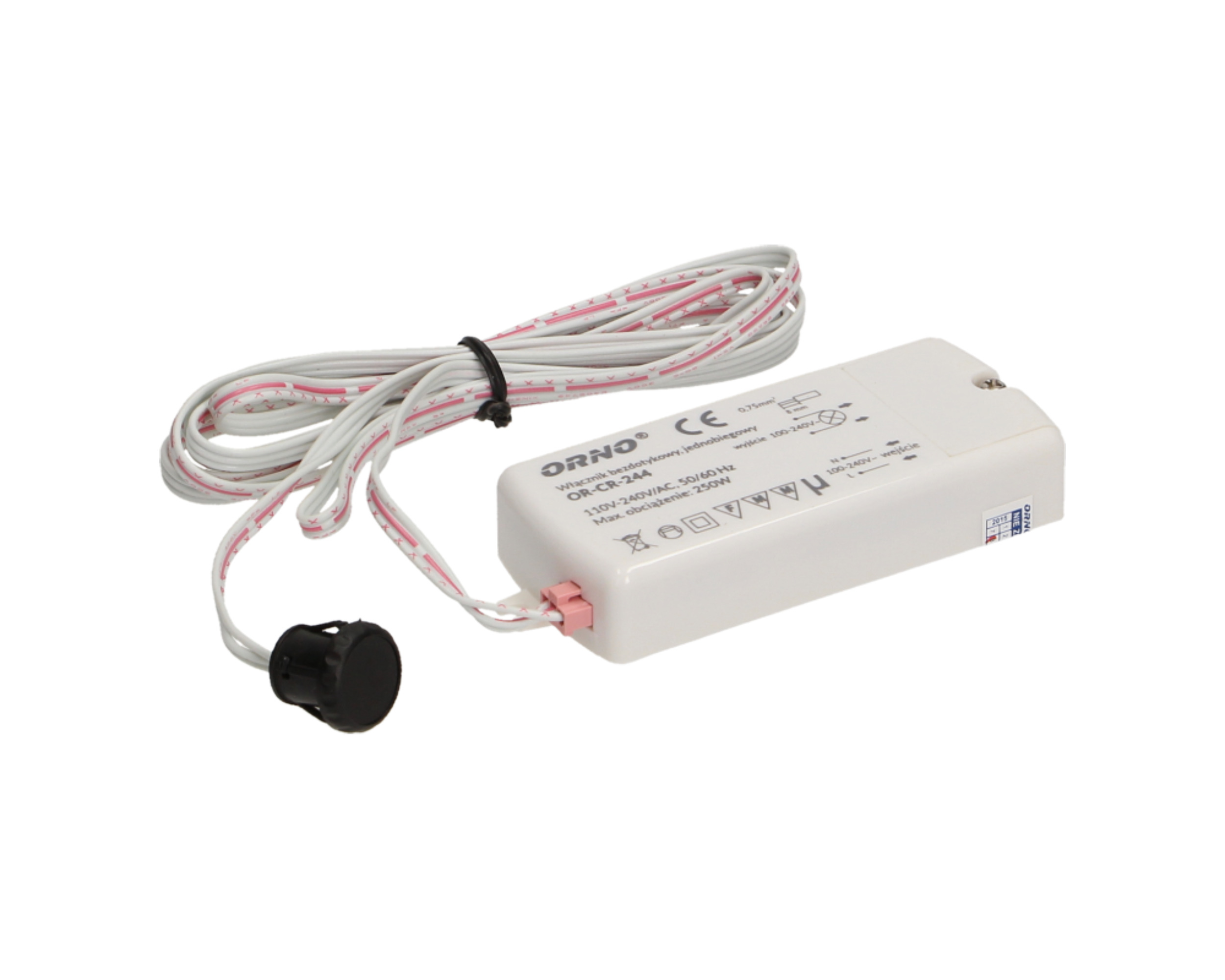 Włącznik bezdotykowy, jednobiegunowy, IP20, 250W