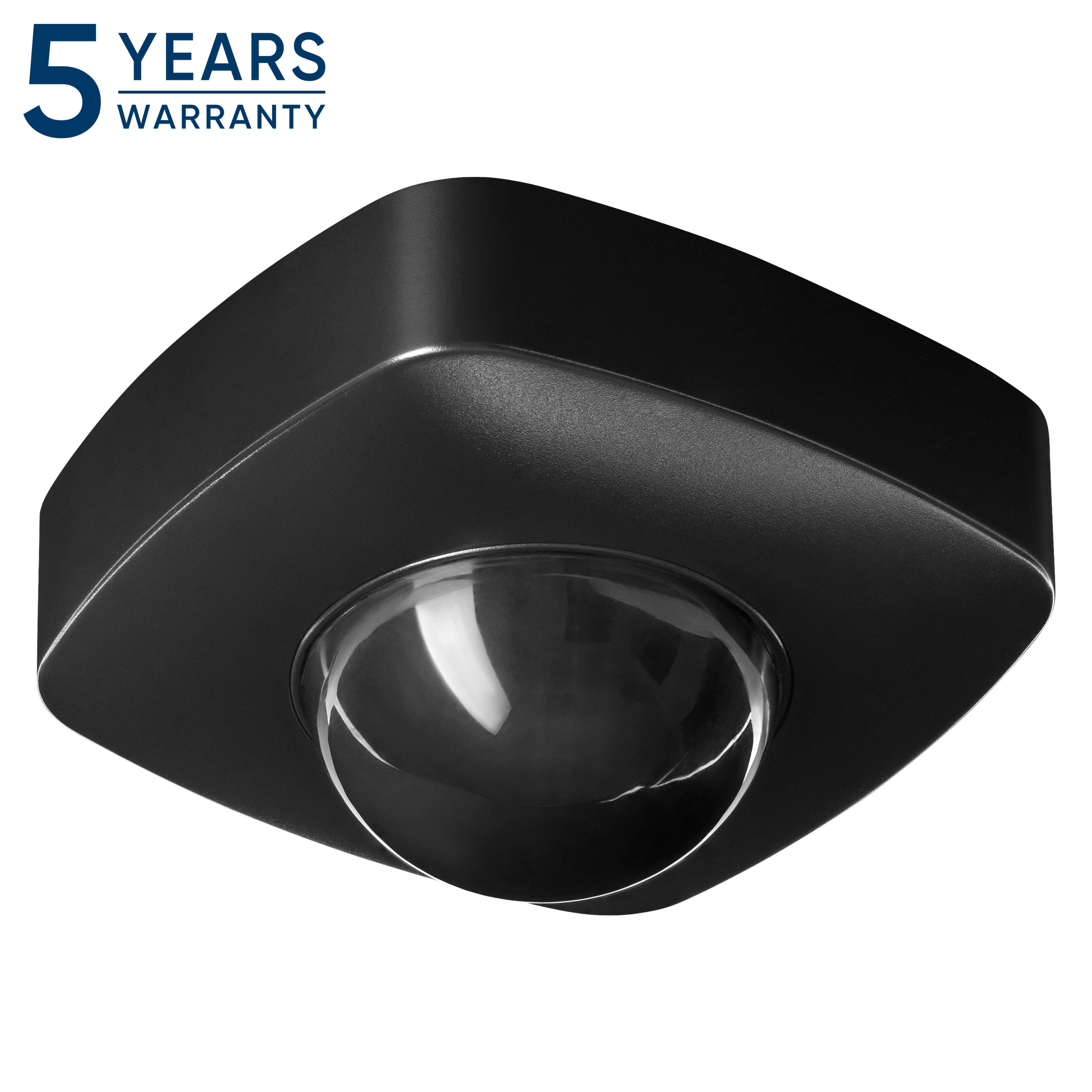 Czujnik ruchu i obecności 360st, IP65, 2000W, 3 sensory, czarny