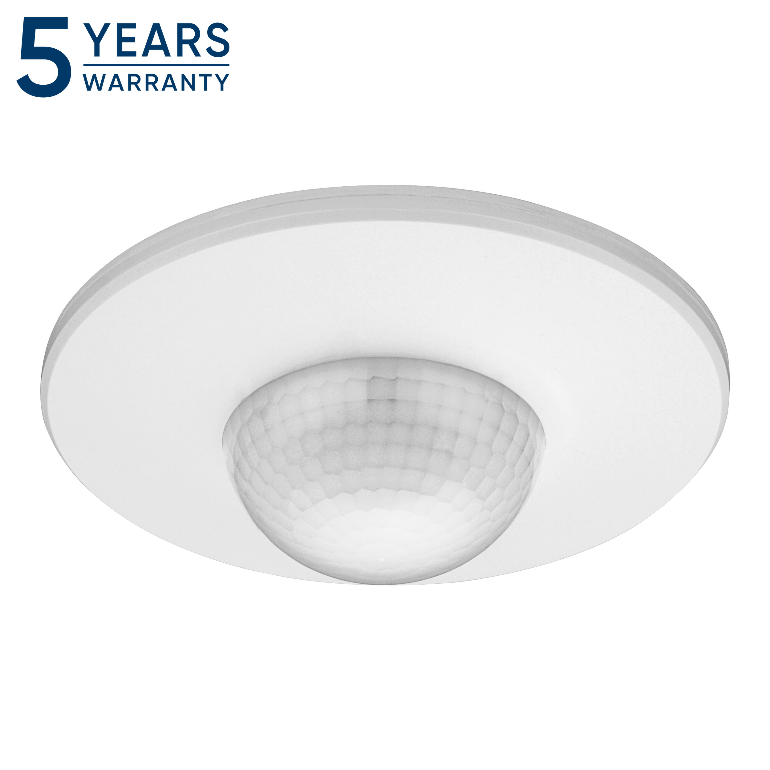 Czujnik ruchu i obecności 360°, IP20, 2000W, 3 sensory, regulacja zasięgu ?3m-20m, biały