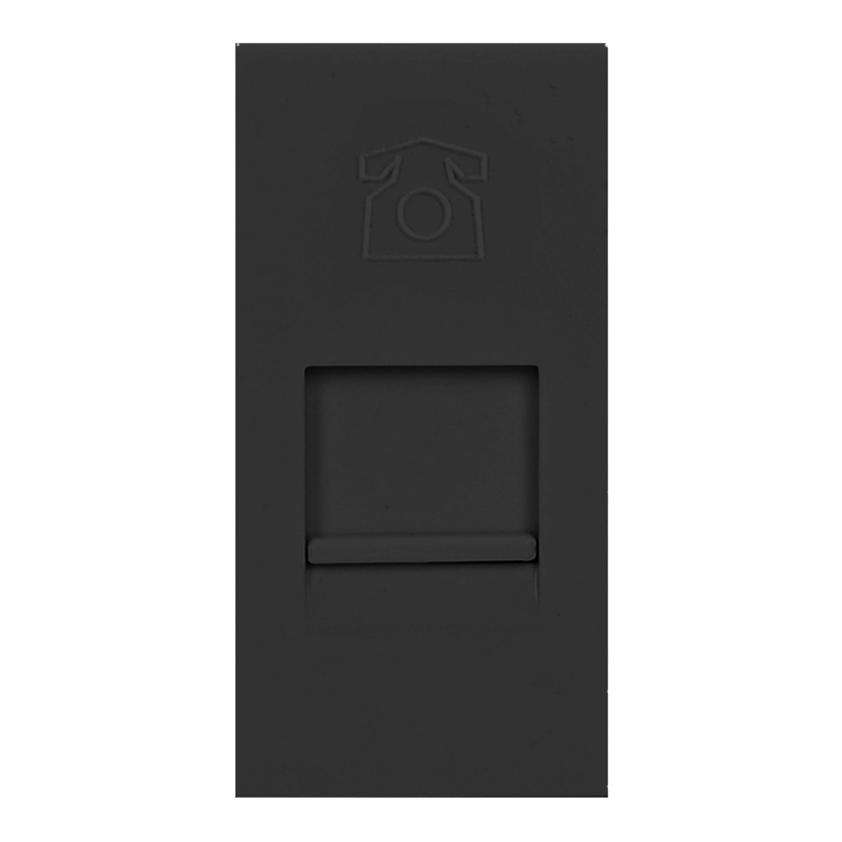 NOEN RJ11, gniazdo modułowe 22,5x45mm telefoniczne RJ11, czarne