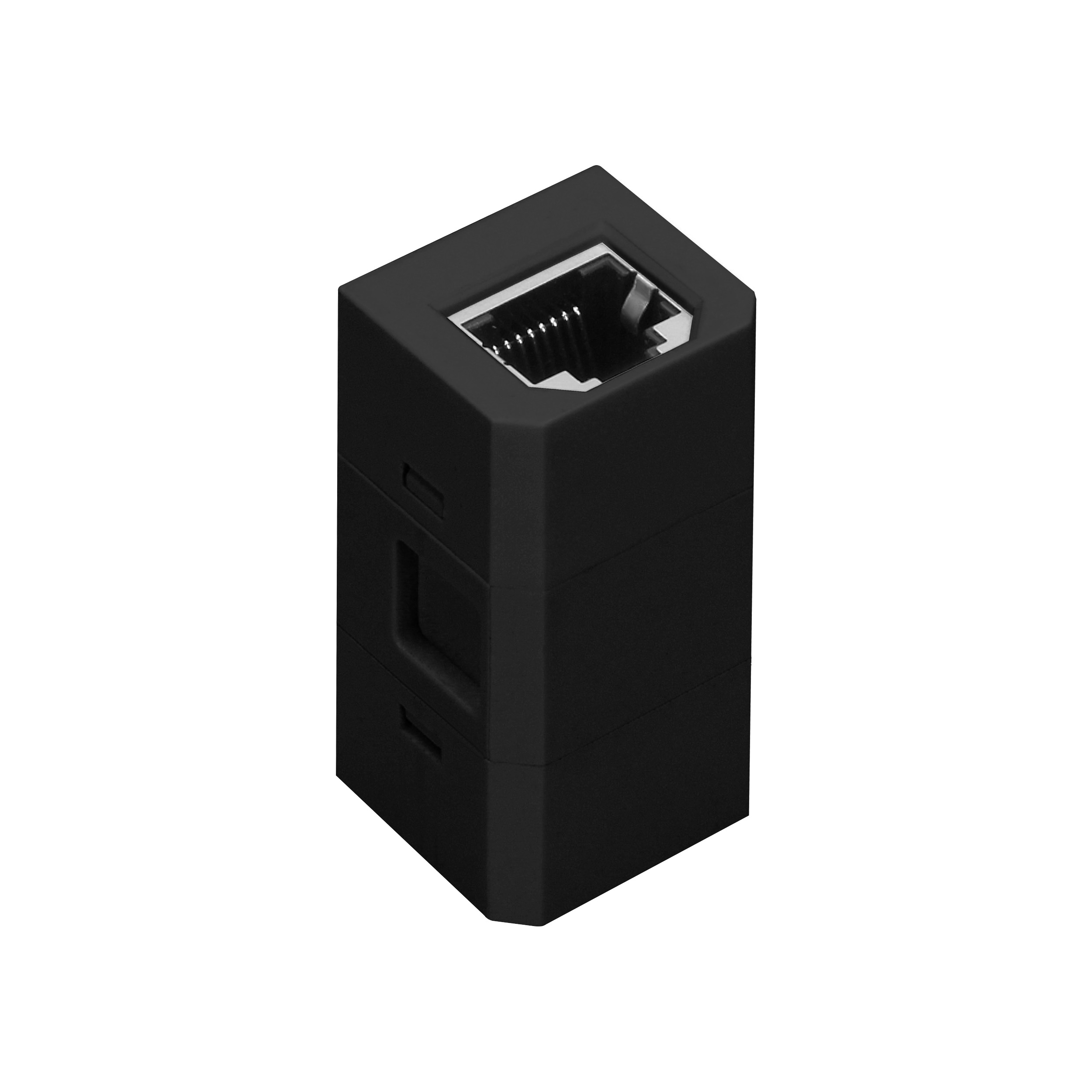 Kostka z gniazdem RJ45 do gniazda meblowego OR-GM-9015/B