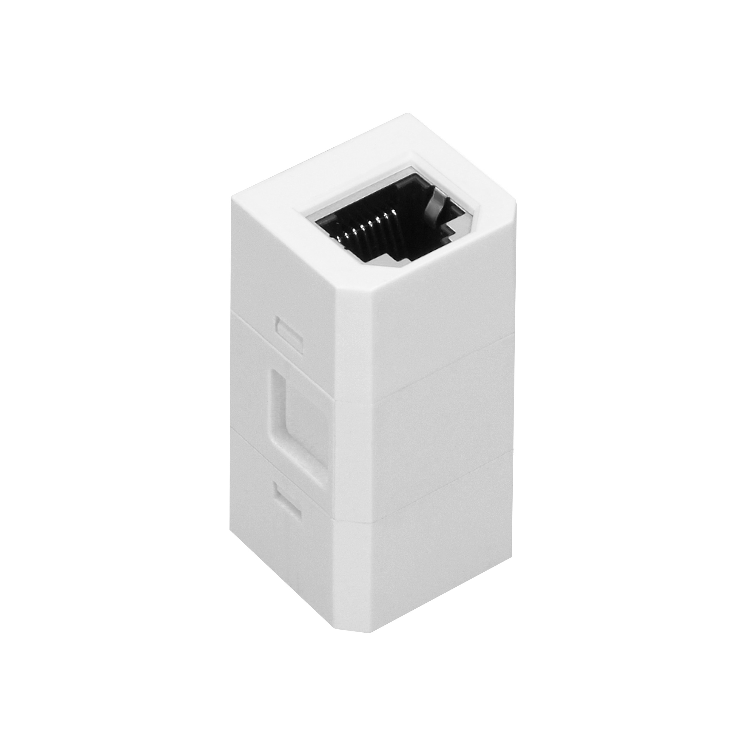 Kostka z gniazdem RJ45 do gniazda meblowego OR-GM-9015/W