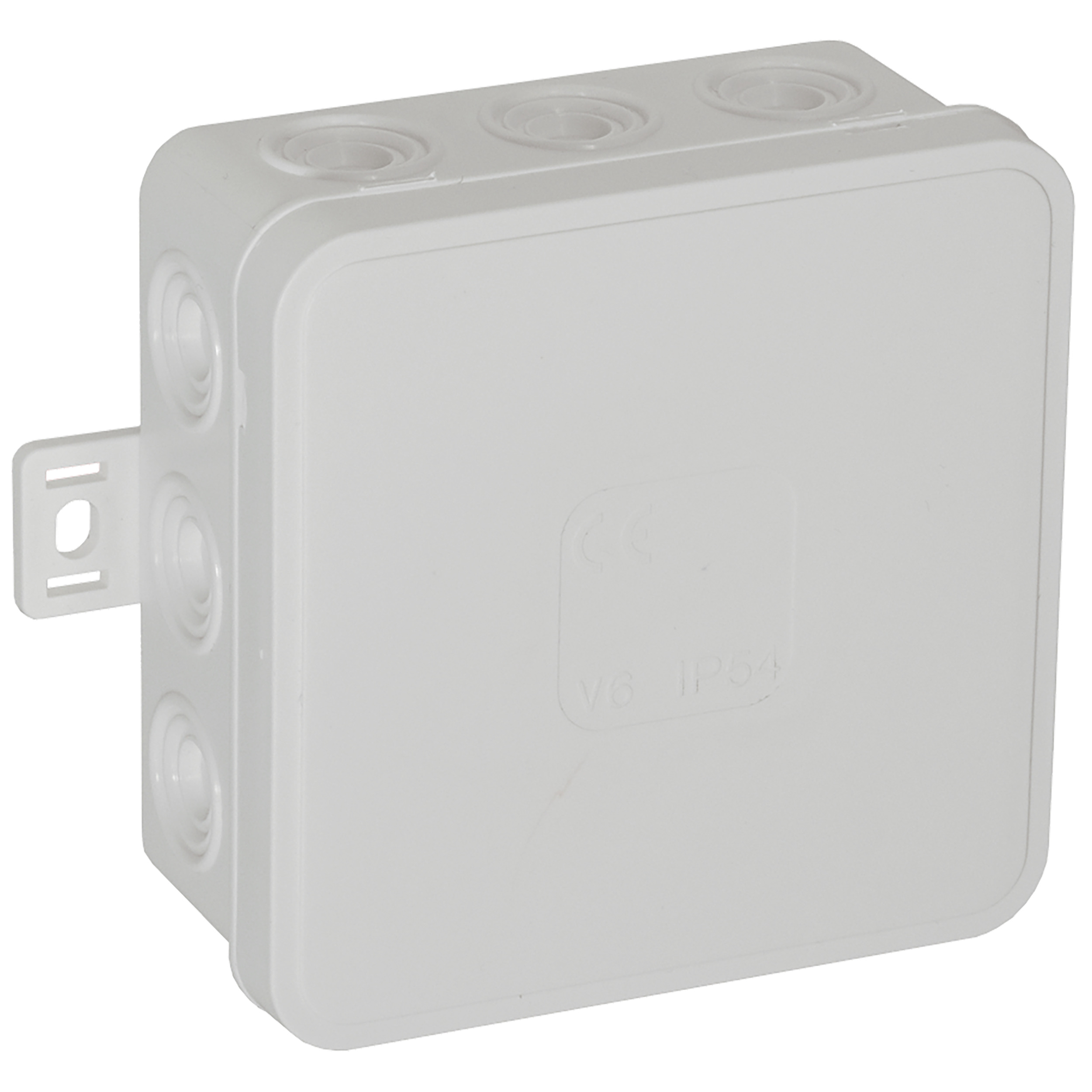 Puszka n/t CLICK, IP54, 12 przepustów, 85x85x41mm, biała, 50 szt.