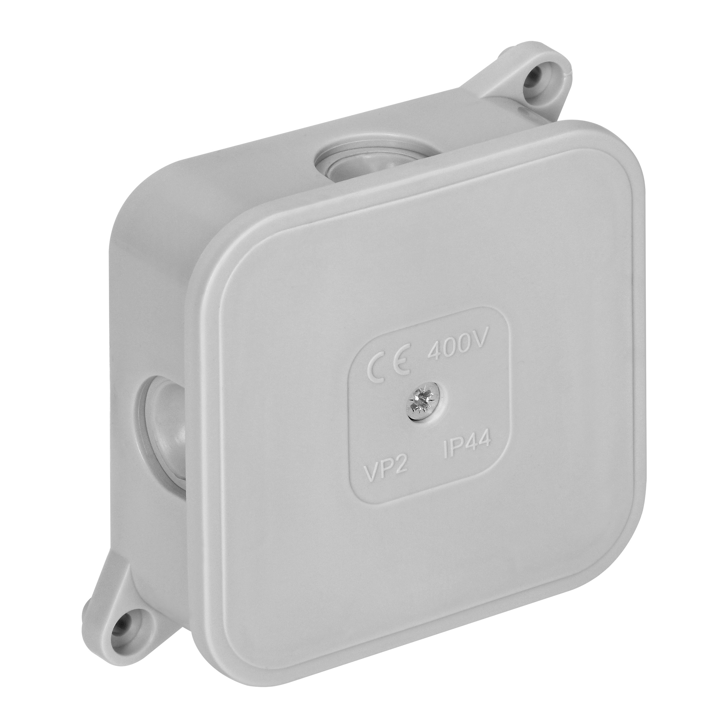 Puszka n/t ECO IP44 400V 4 dławnice gumowe 85x85x35mm szary 60 szt.