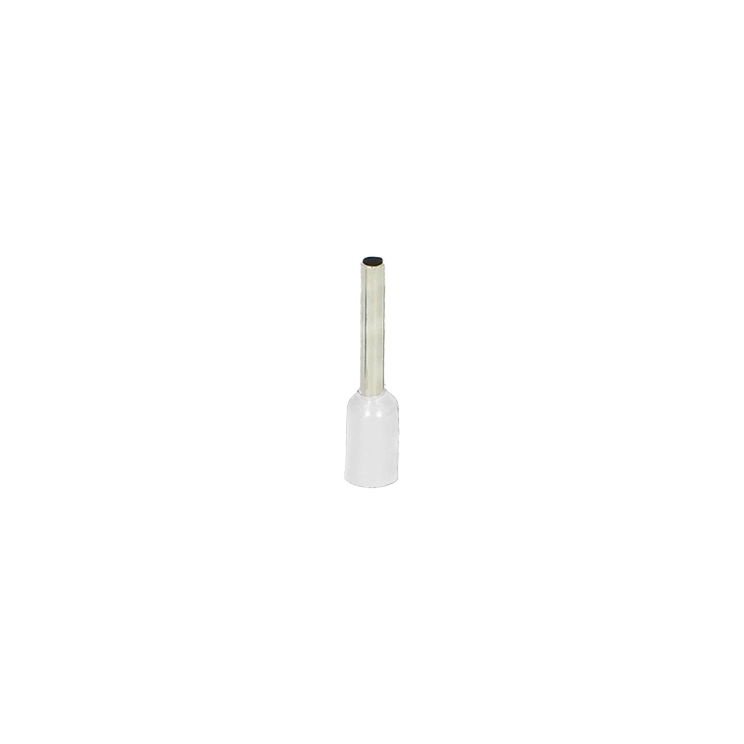 Tulejka izolowana, przekrój maksymalny 0,5mm?, długość  miedzianej tulejki 8mm, 100 sztuk.