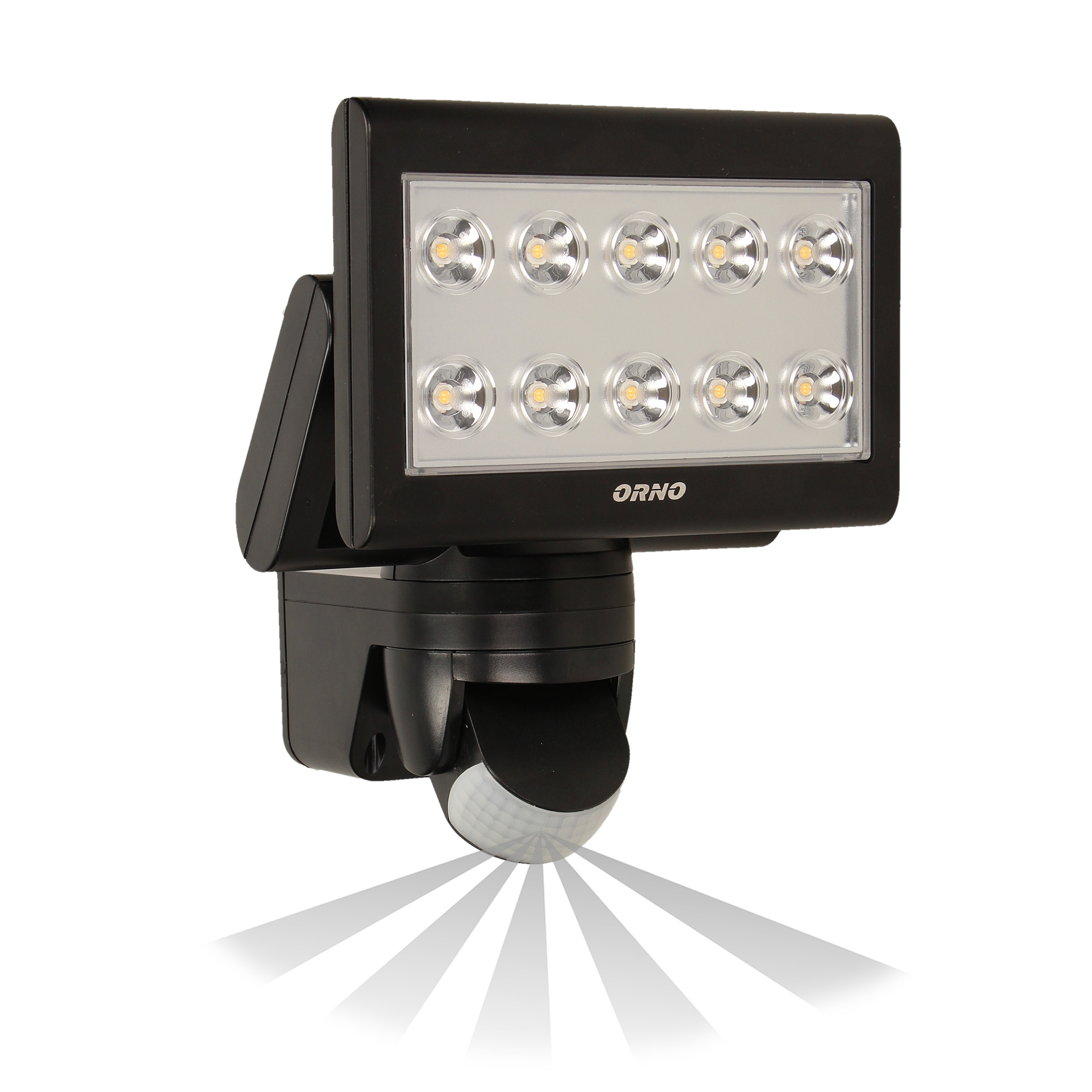 SIROCCO LED 25W, naświetlacz z czujnikiem ruchu, 1500lm, IP44, 4000K czarny