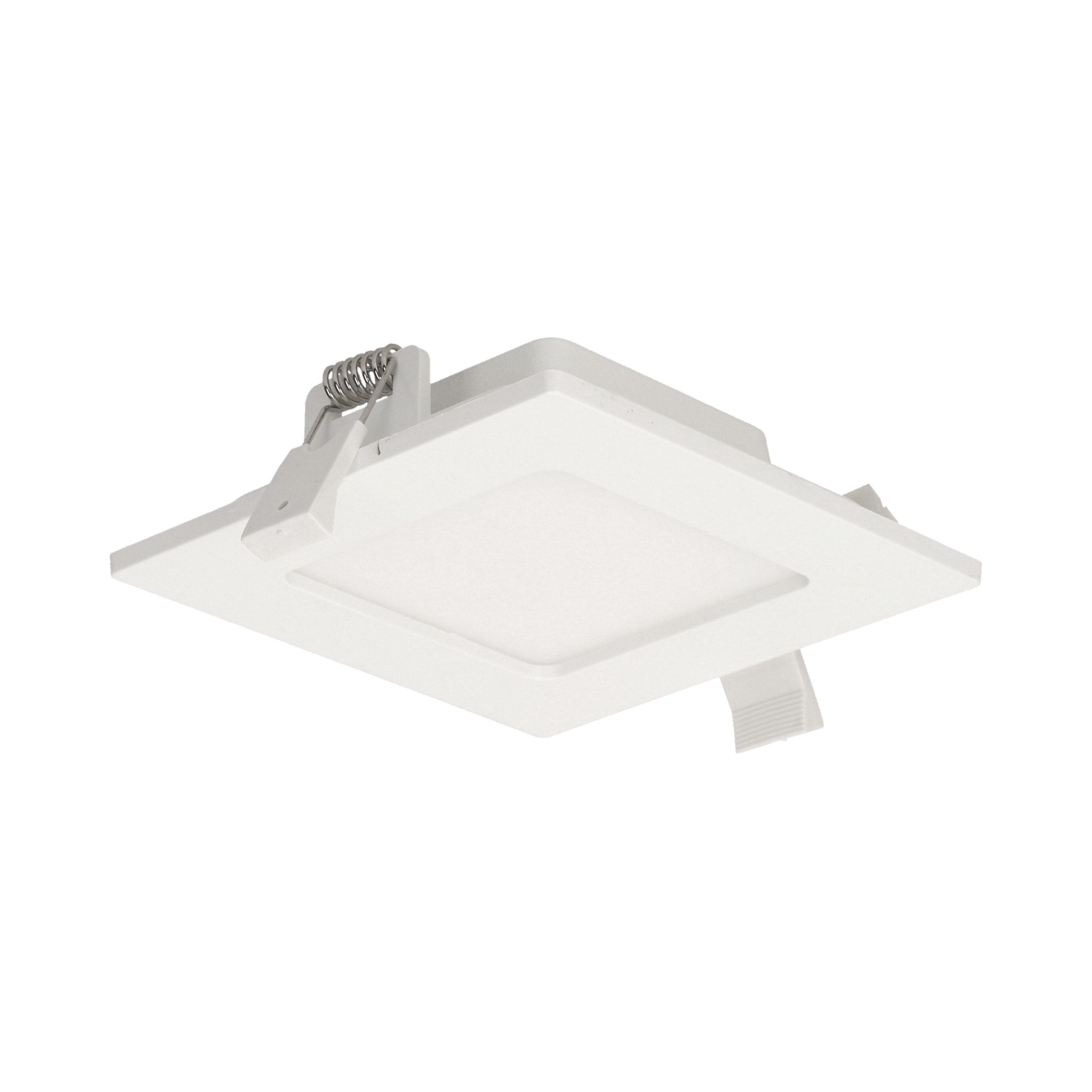AKMAN LED 9W, oprawa downlight, podtynkowa, kwadratowa, 480lm, 4000K, biała, wbudowany zasilacz LED