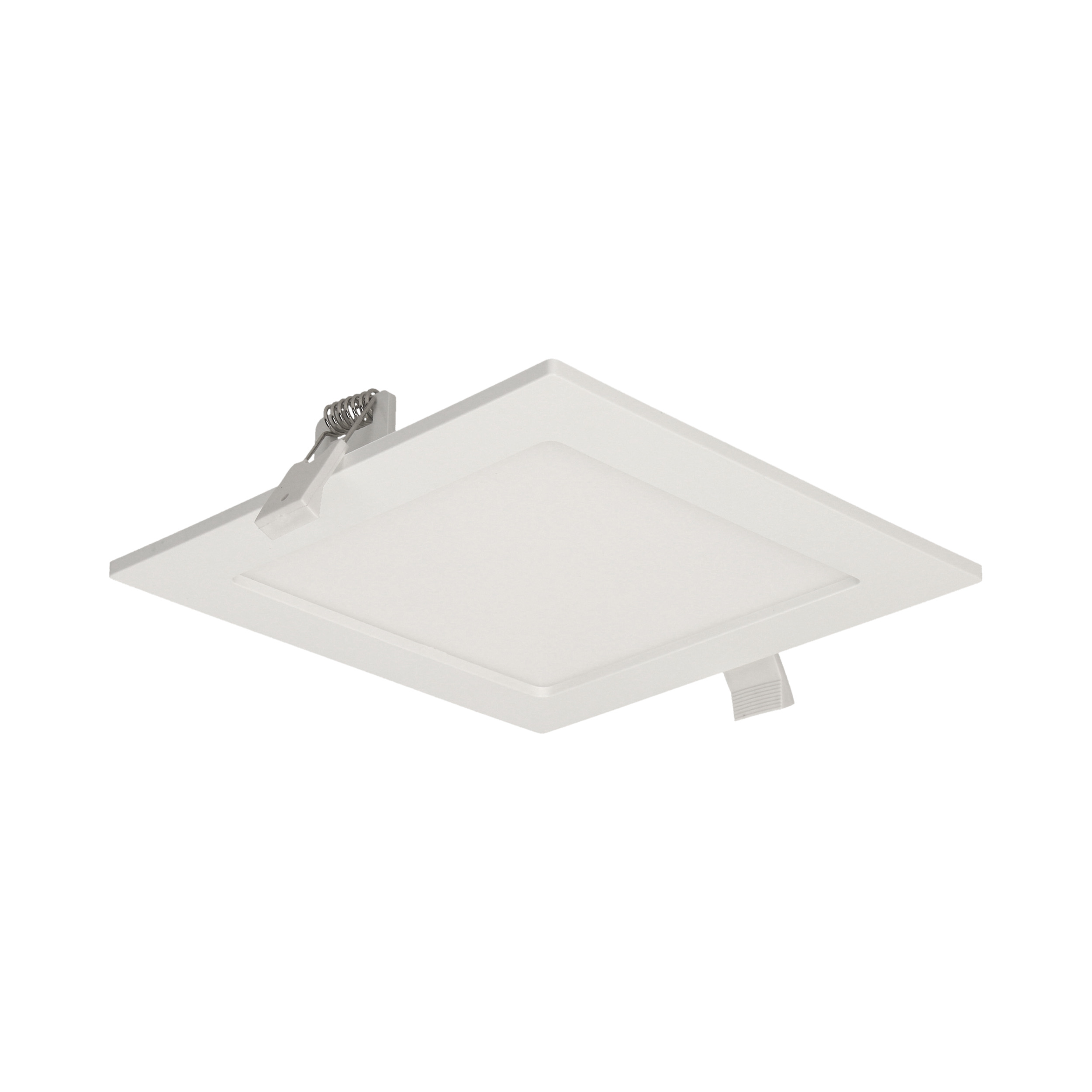 AKMAN LED 12W, oprawa downlight, podtynkowa, kwadratowa, 780lm, 4000K, biała, wbudowany zasilacz LED