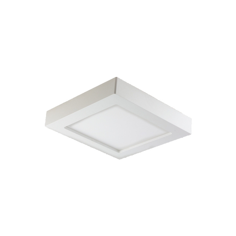 LETI LED 12W, oprawa downlight, natynkowa, kwadratowa, 780lm, 3000K, biała, wbudowany zasilacz LED