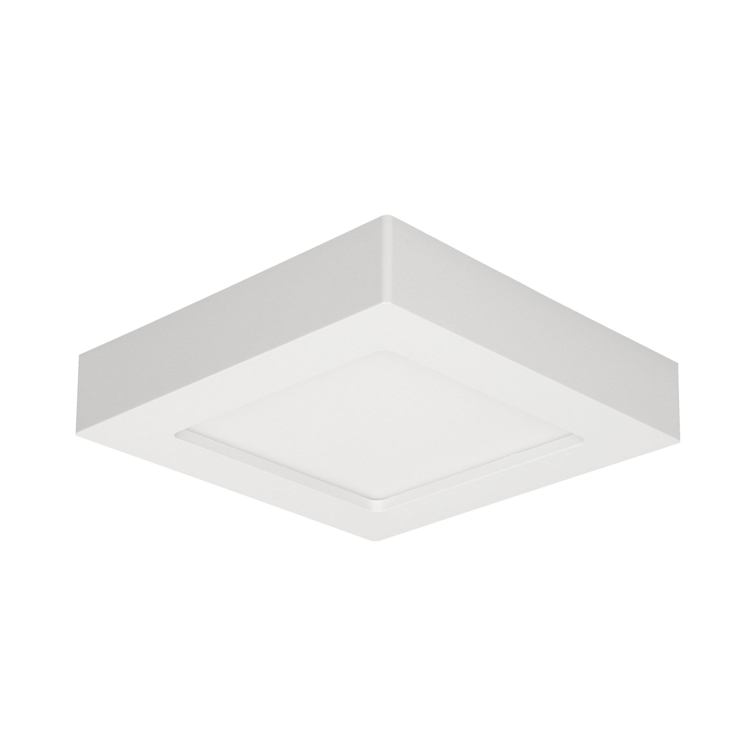 LETI LED 12W, oprawa downlight, natynkowa, kwadratowa, 780lm, 4000K, biała, wbudowany zasilacz LED