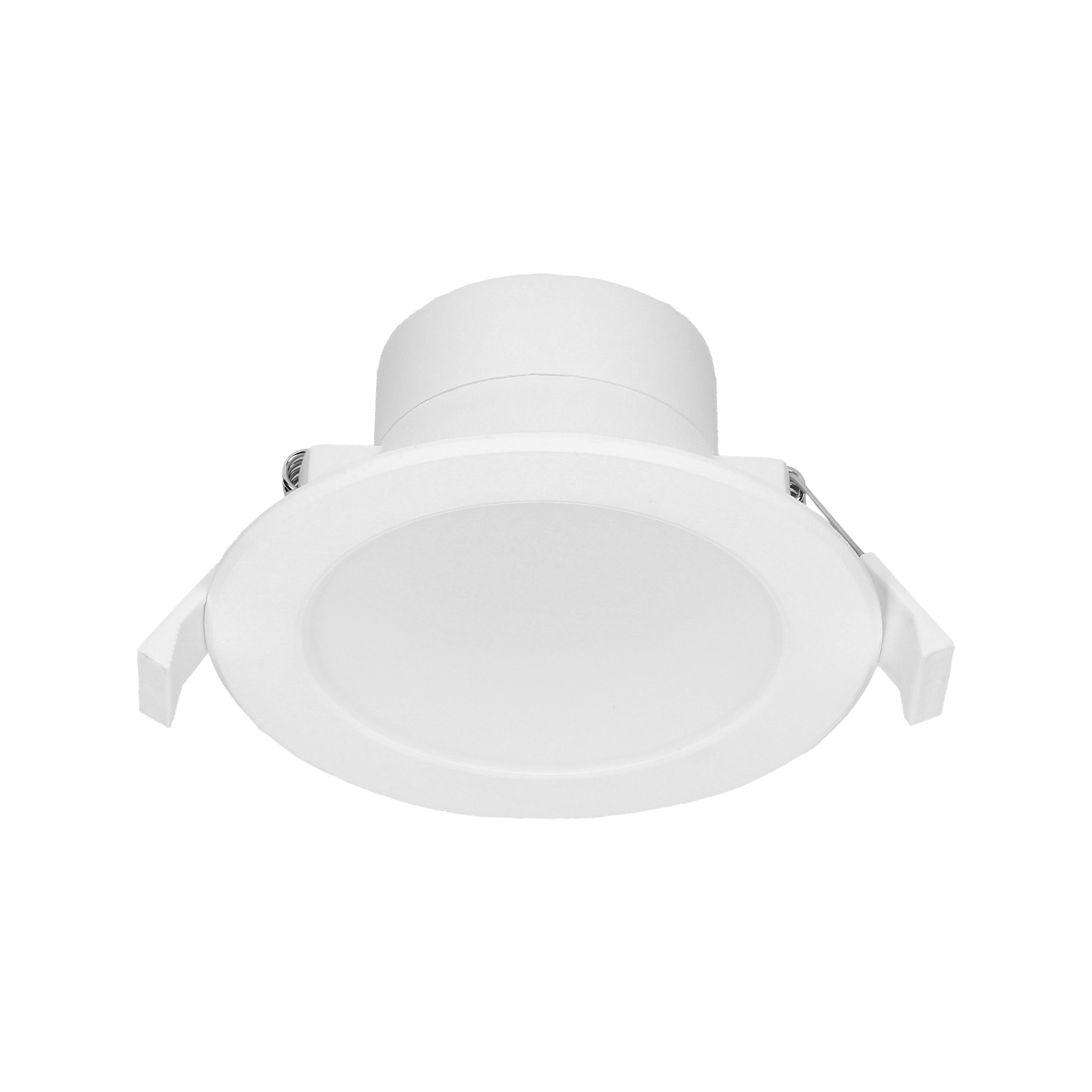 AURA LED 9W, oprawa downlight, podtynkowa, 4000K, biała, wbudowany zasilacz LED