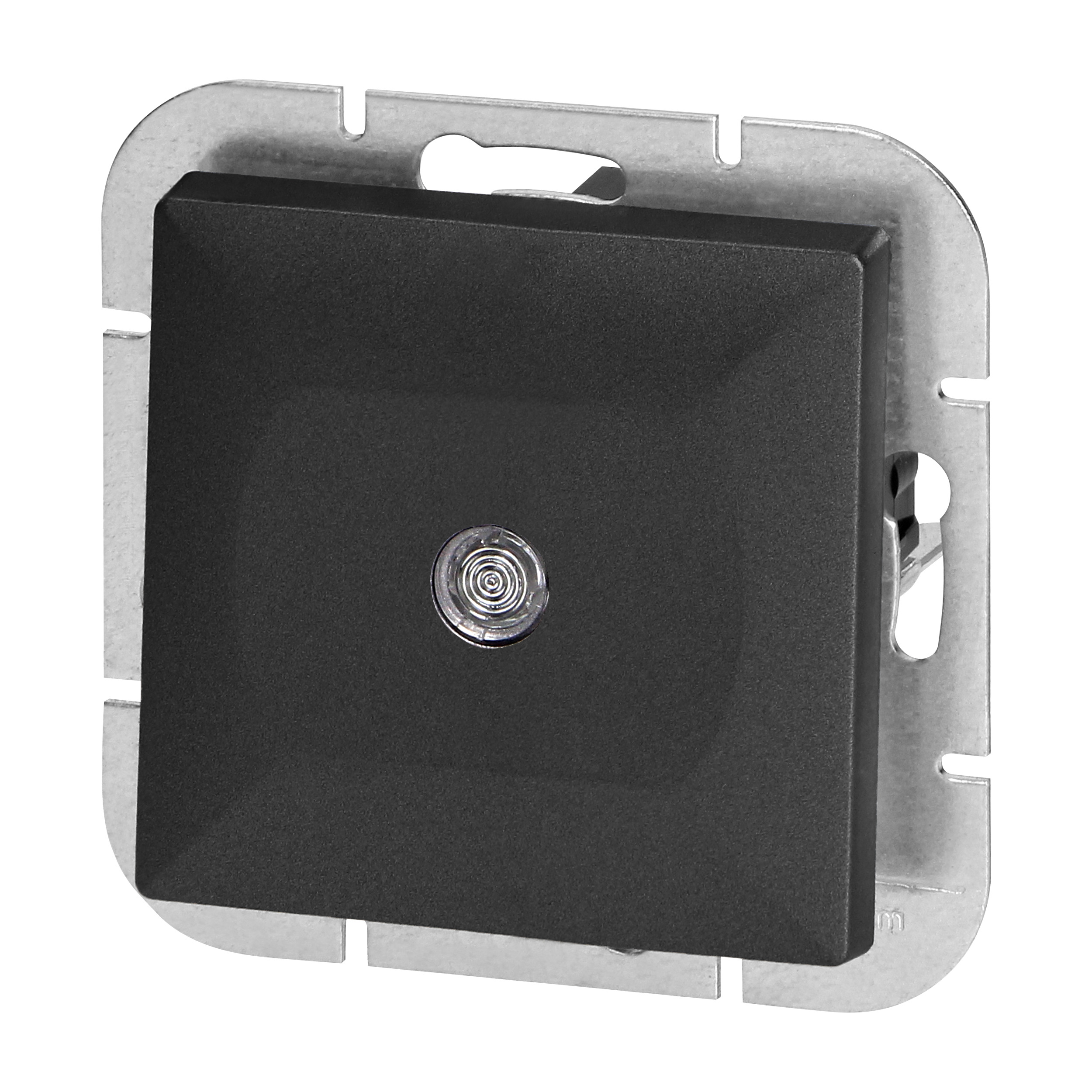 Łącznik jednobiegunowy p/t z podświeleniem Pearl, 10A, 250V, WP-1P/S, czarny
