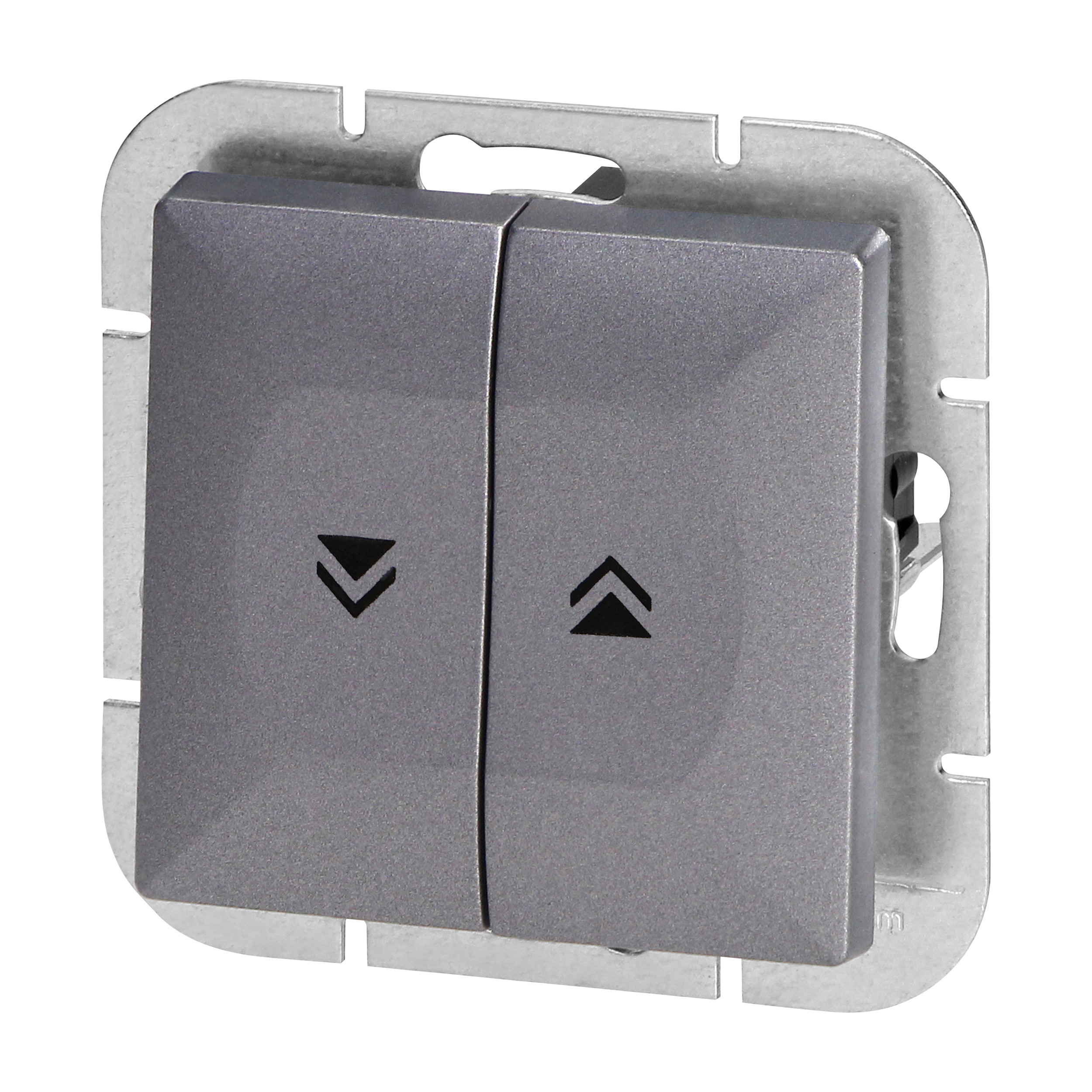 Łącznik roletowy p/t Pearl, 10A, 250V, WP-10P, antracyt