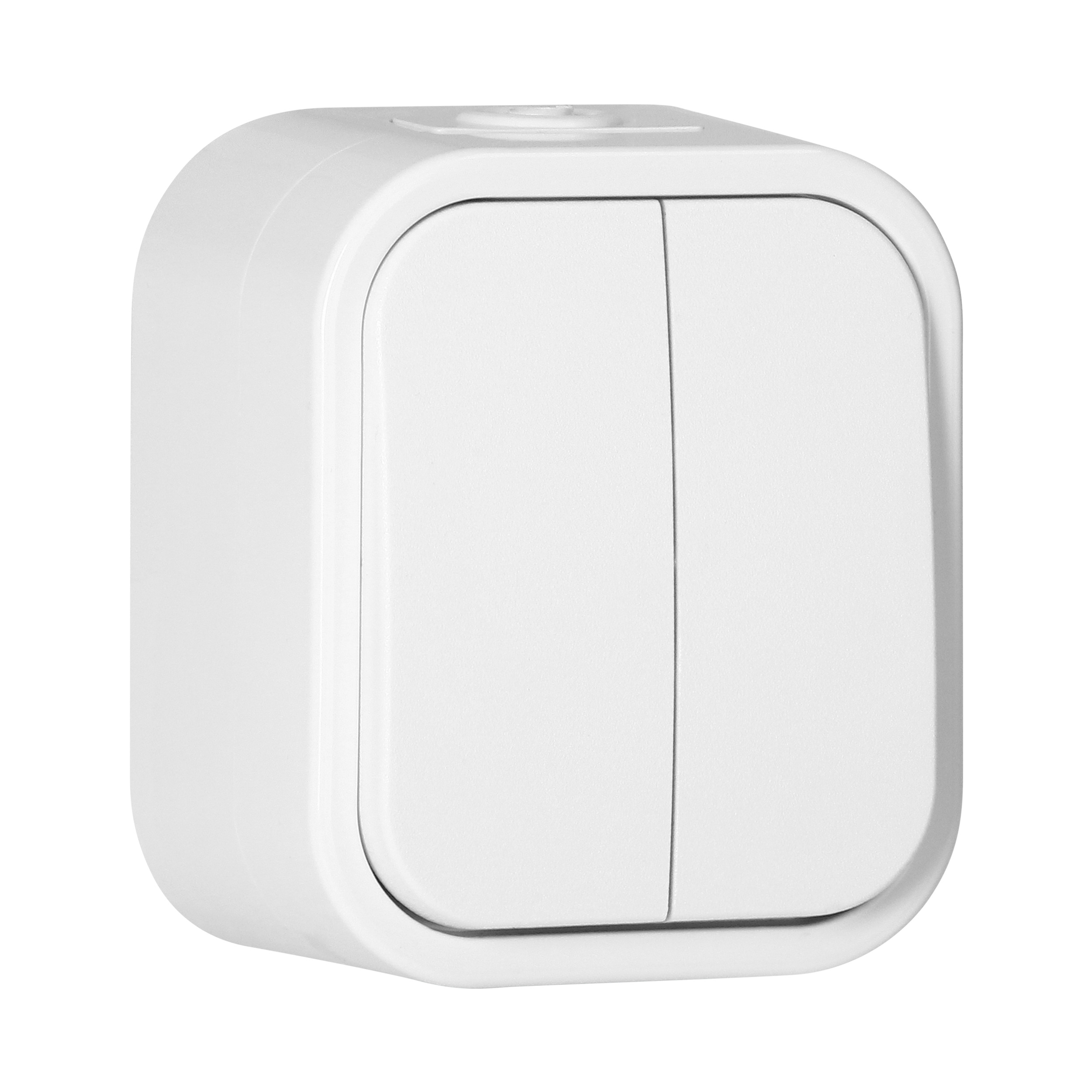 Łącznik n/t świecznikowy B2, 10A, 250V, IP54, WNT-2B2, biały