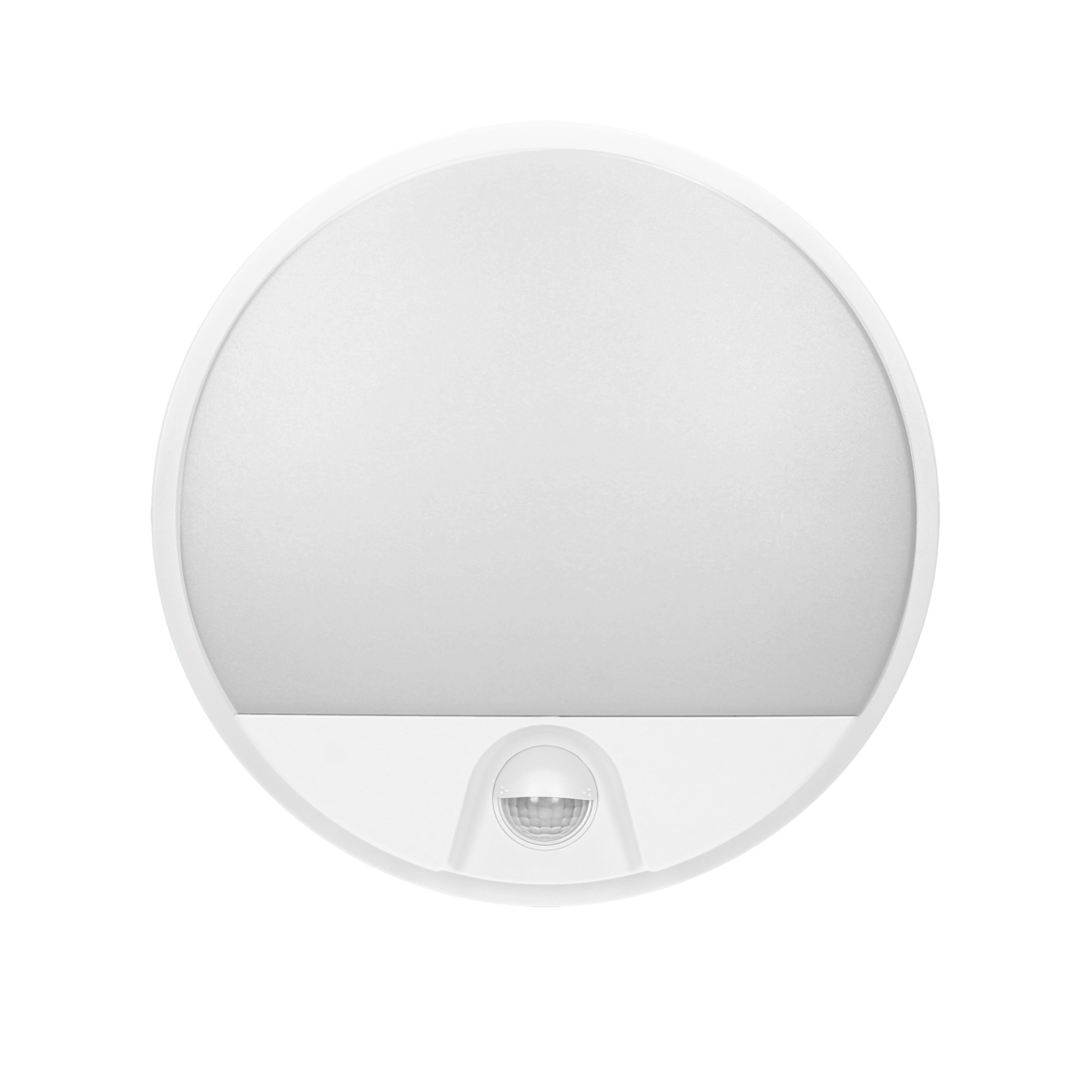 AGAT LED 15W, oprawa ogrodowa z czujnikiem ruchu 140st, 1100lm, IP54, 4000K, biała