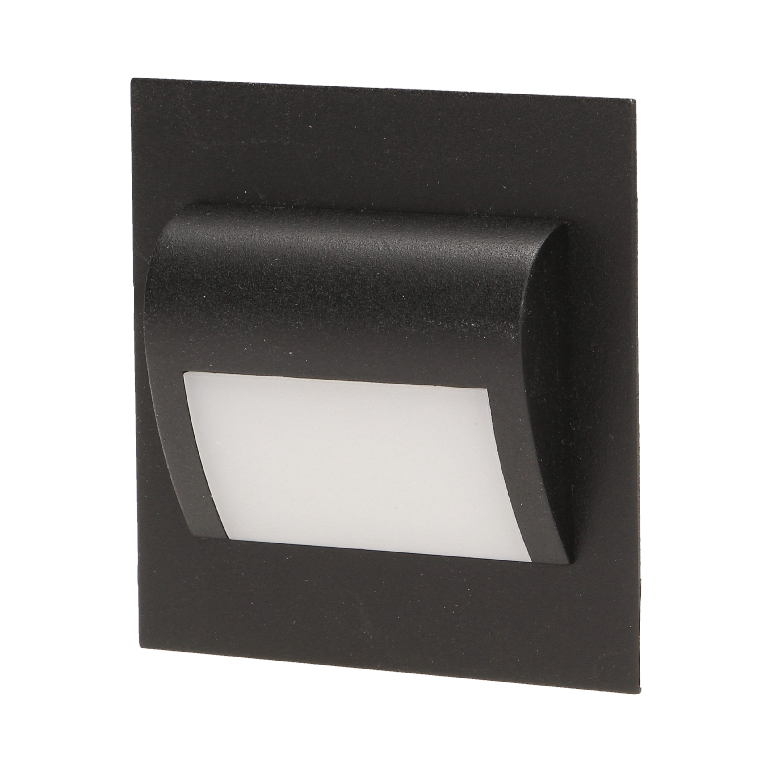 DRACO LED 1,2W, oprawa schodowa podtynkowa, 12V DC, 100lm, 6000K, czarna