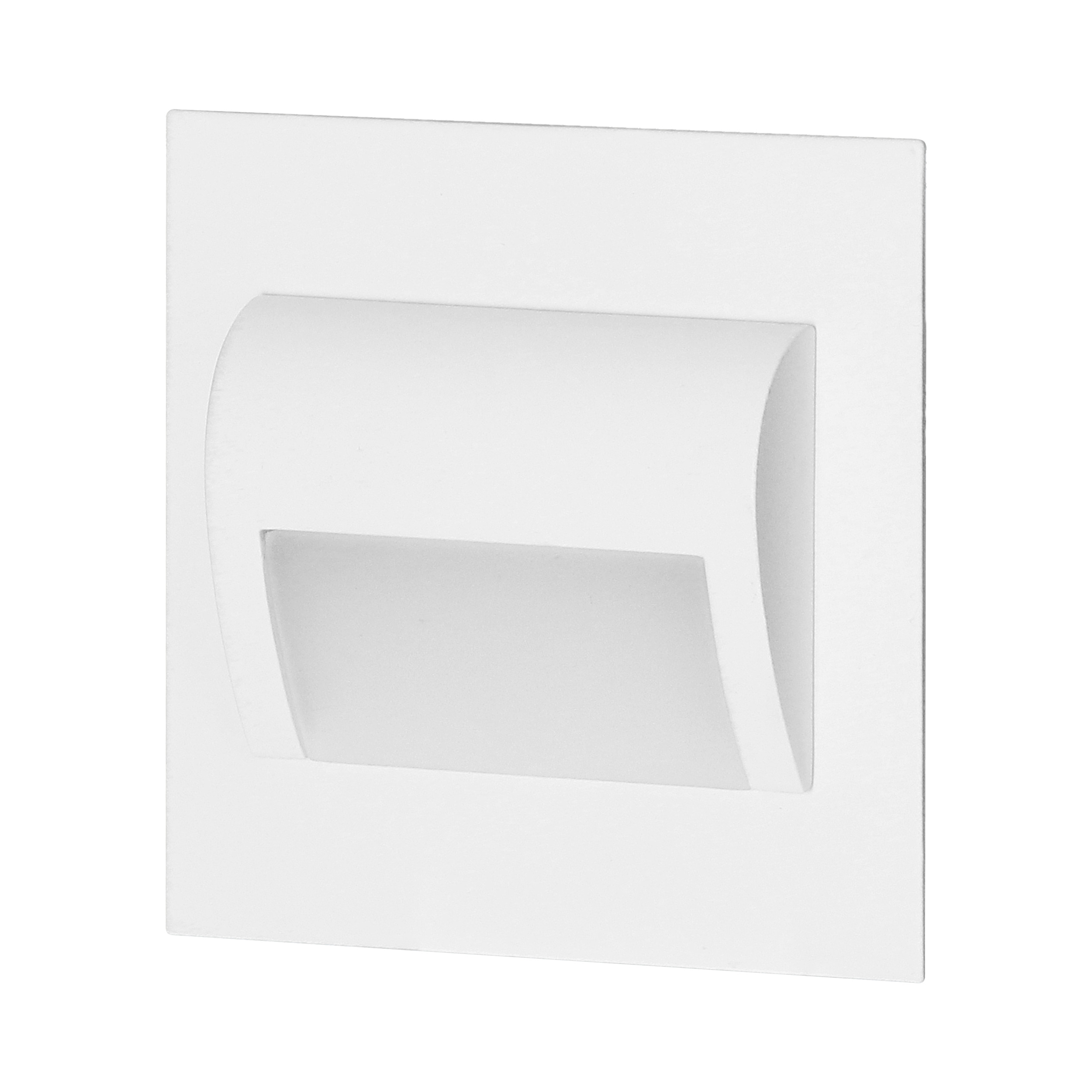 DRACO LED NEW 1,5W, oprawa schodowa podtynkowa, 12VDC, 30lm, 3000K, biała, innowacyjny sposób montażu