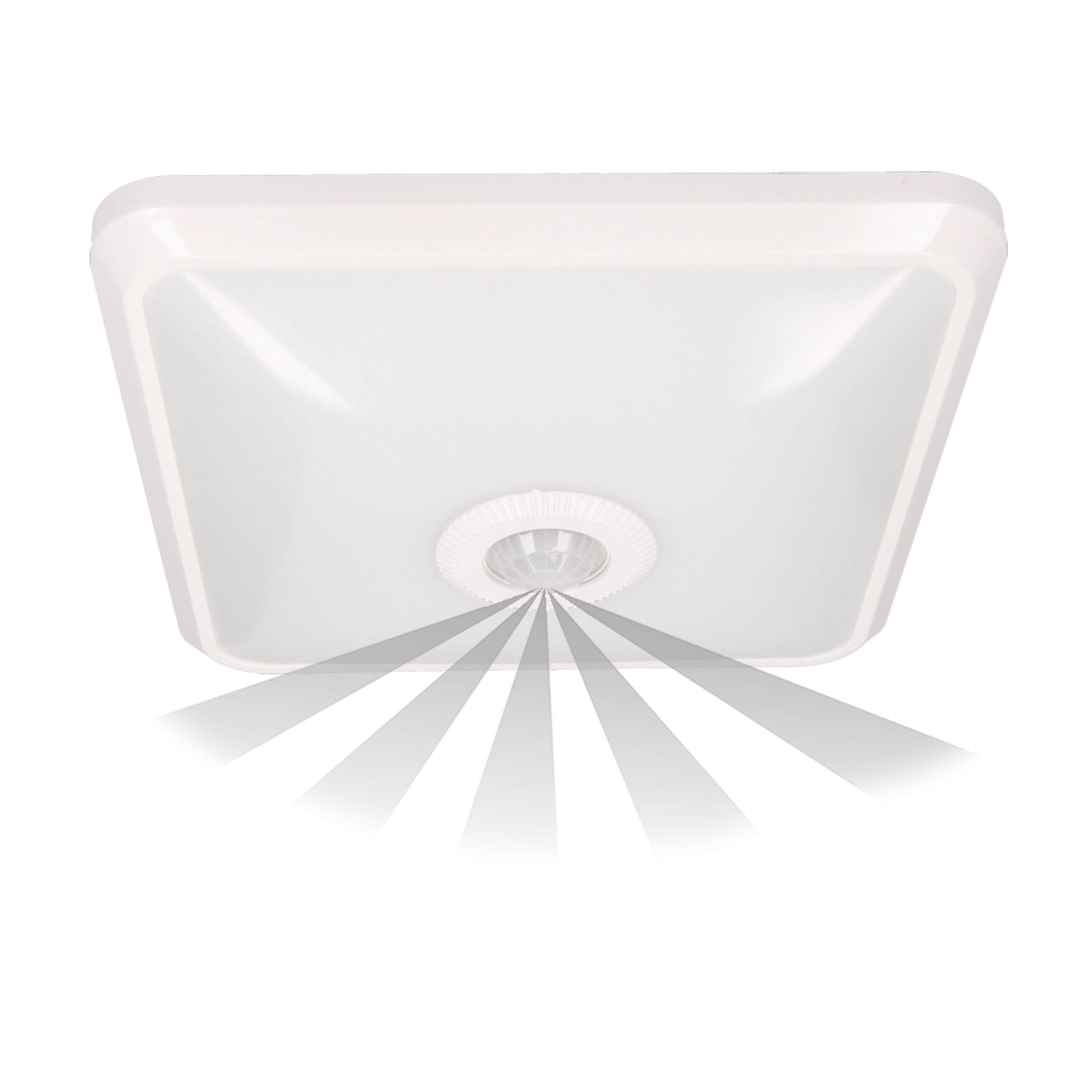 NYK LED 12W, plafon z czujnikiem ruchu, 850lm, IP20, 4000K, poliwęglan mleczny, biały