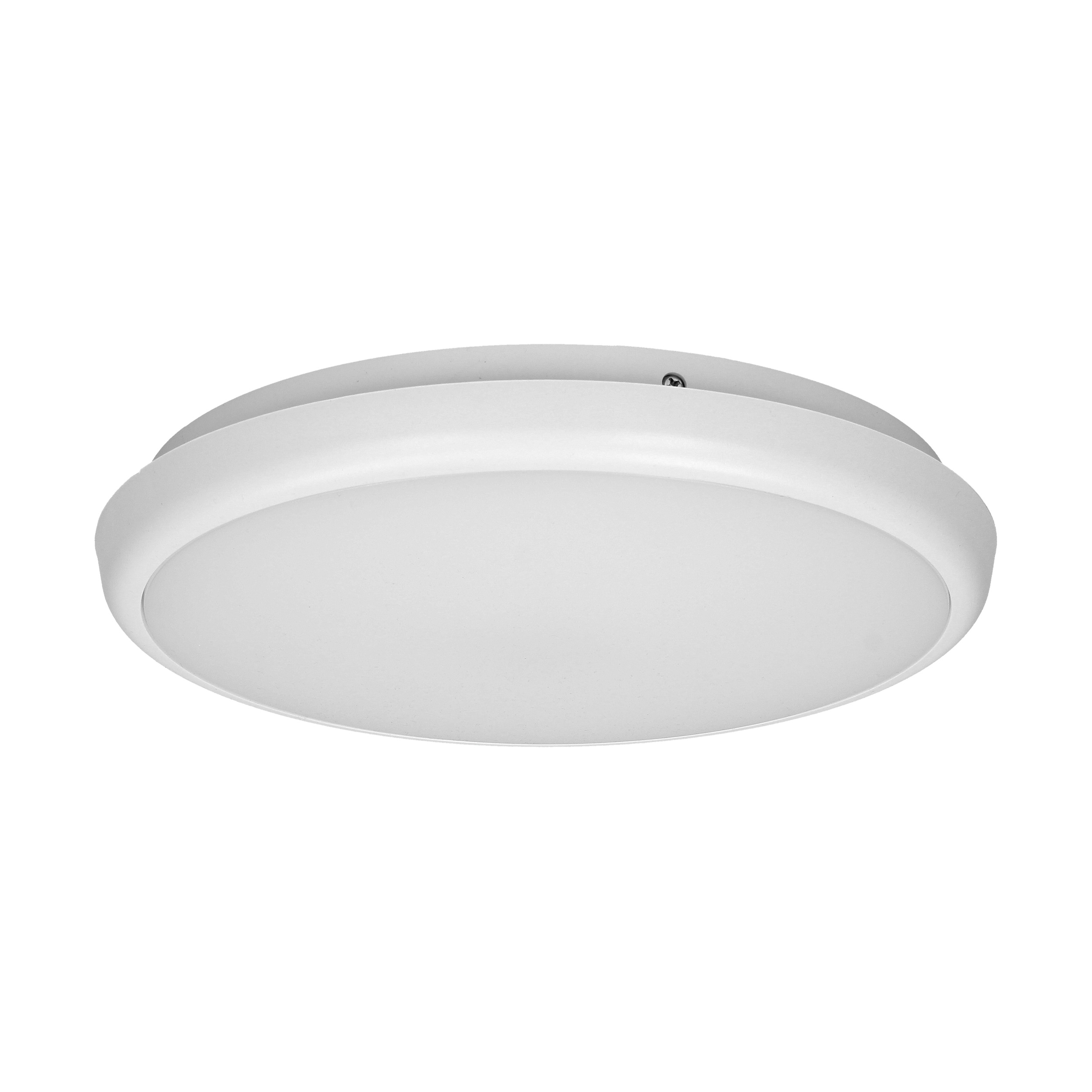 CERS LED 16W, plafon oświetleniowy, 1300lm, IP54, 4000K, poliwęglan mleczny, biały