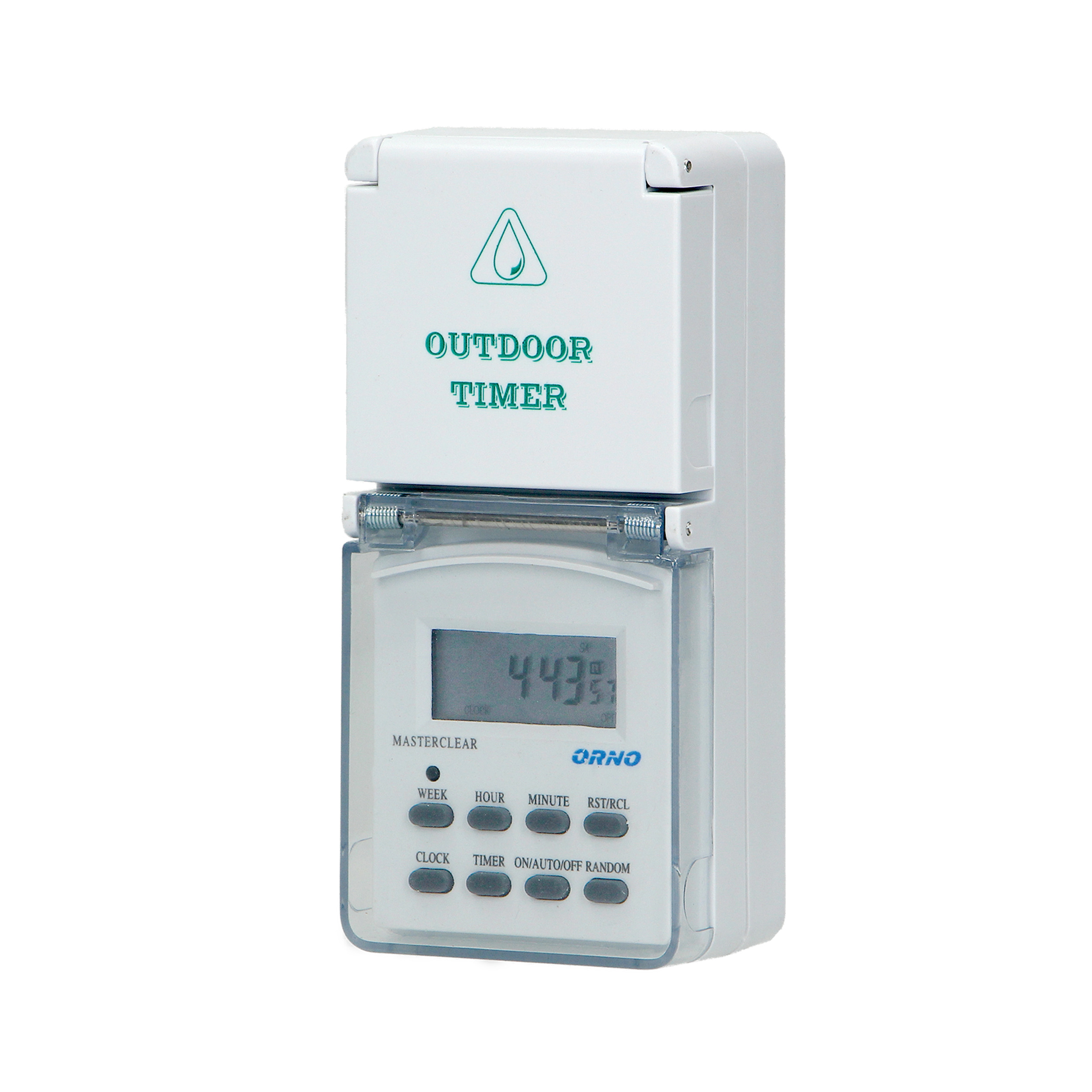 Elektroniczny programator czasowy, 8 programów, IP44