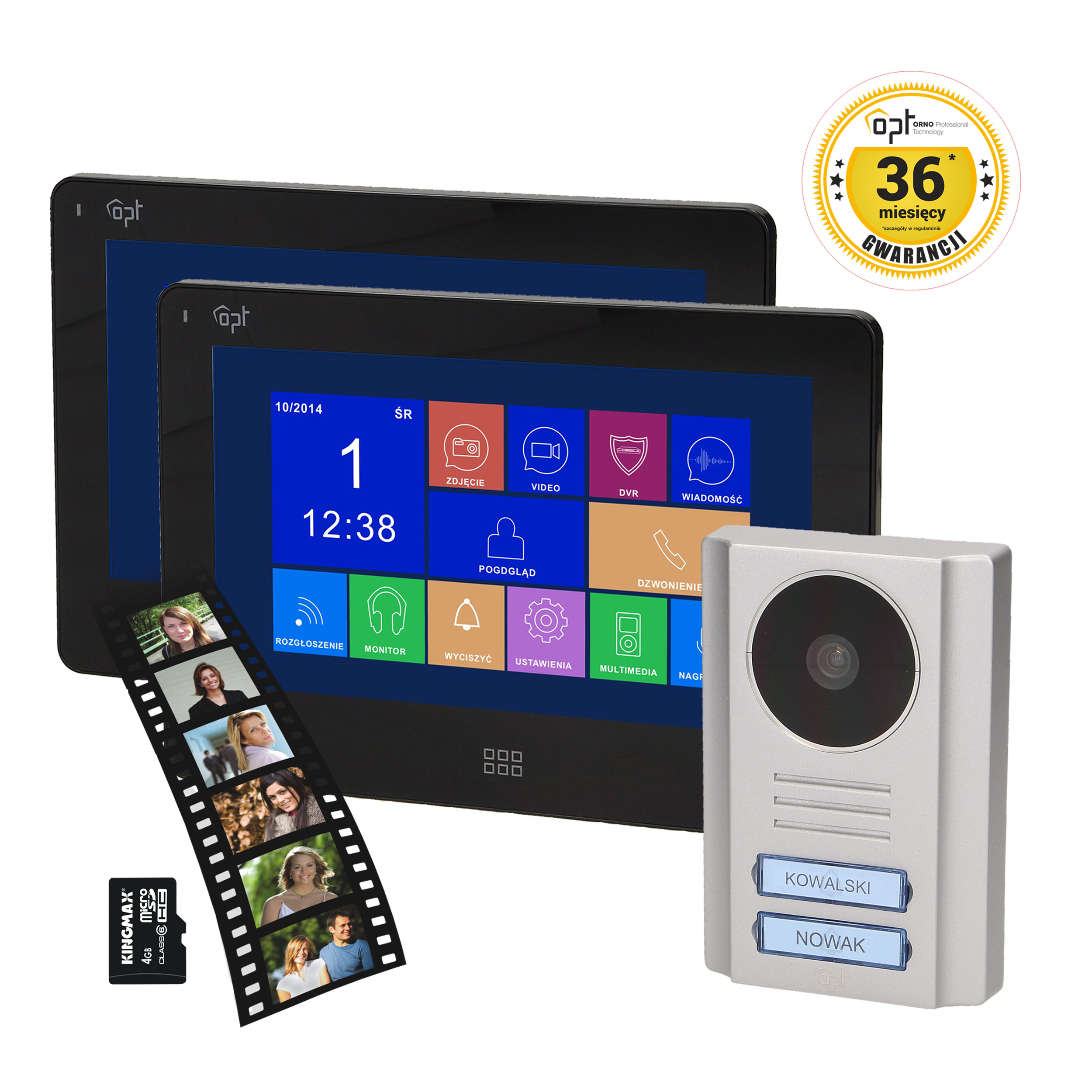 Zestaw wideodomofonowy SALUS MEMO MULTI 7"
