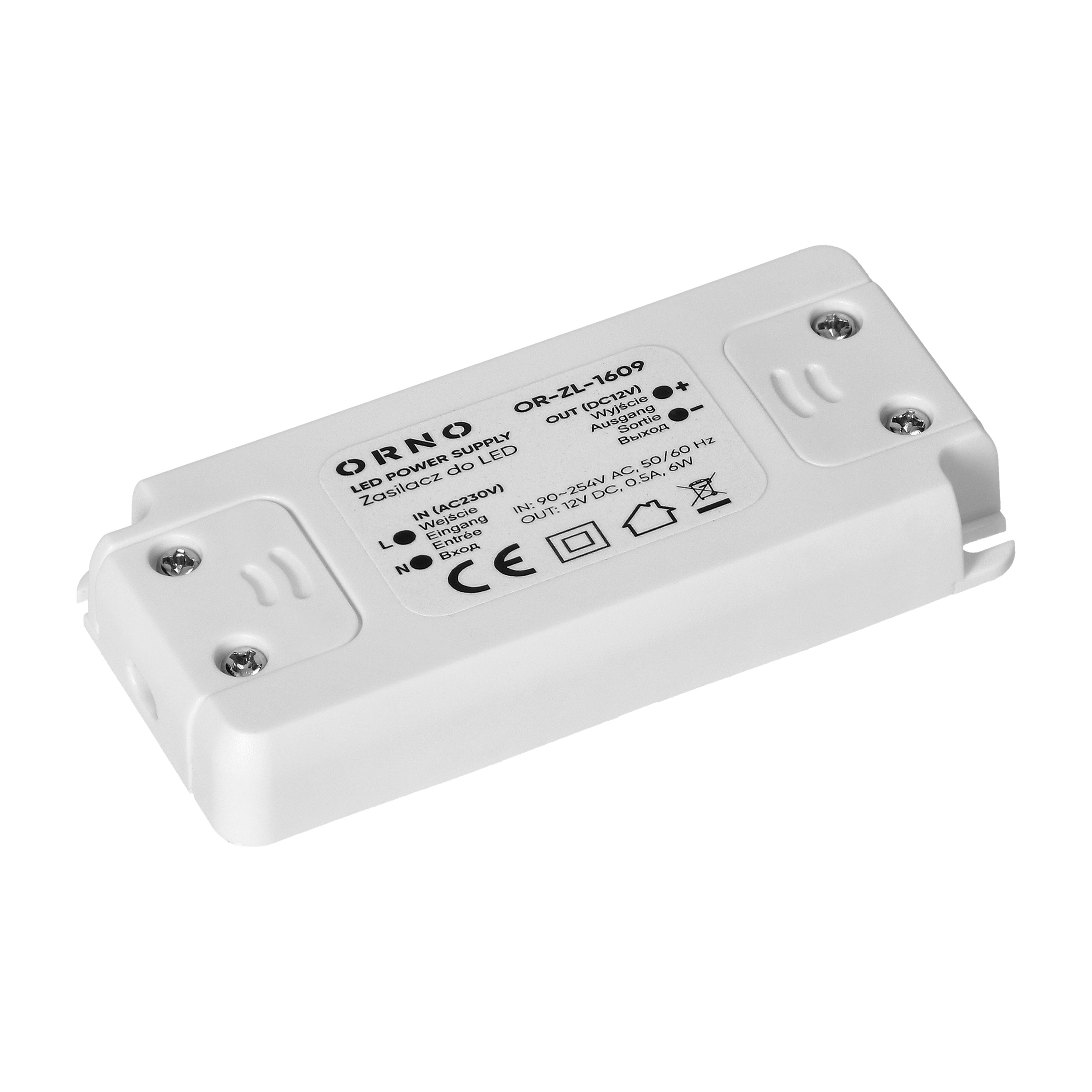 Zasilacz do LED 12VDC 6W, IP20
