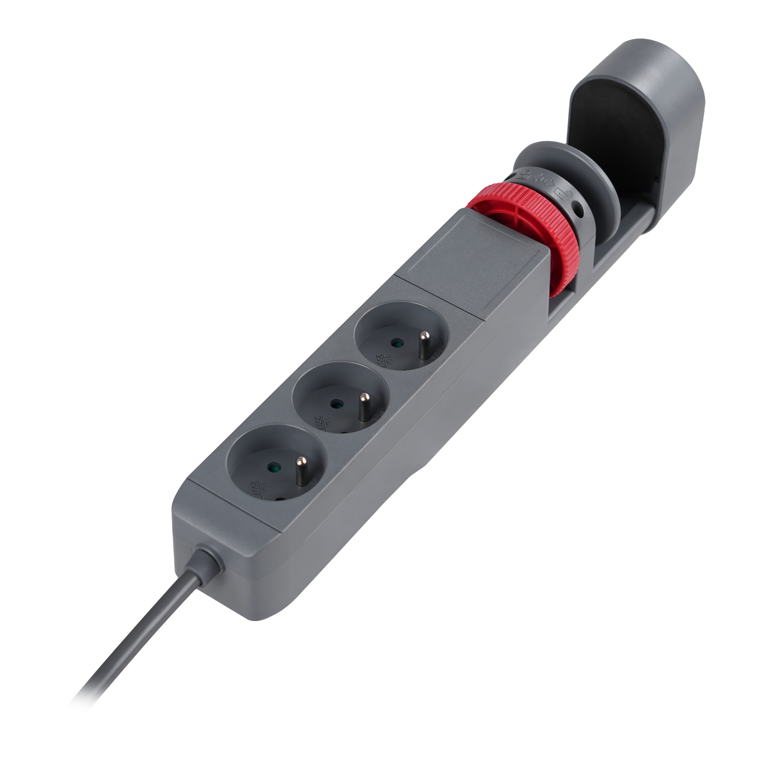 Przedłużacz biurkowy 3-krotny 2P+Z, 1,5M H05VV-F 3x1,5mm?, 2xUSB+1 typu C