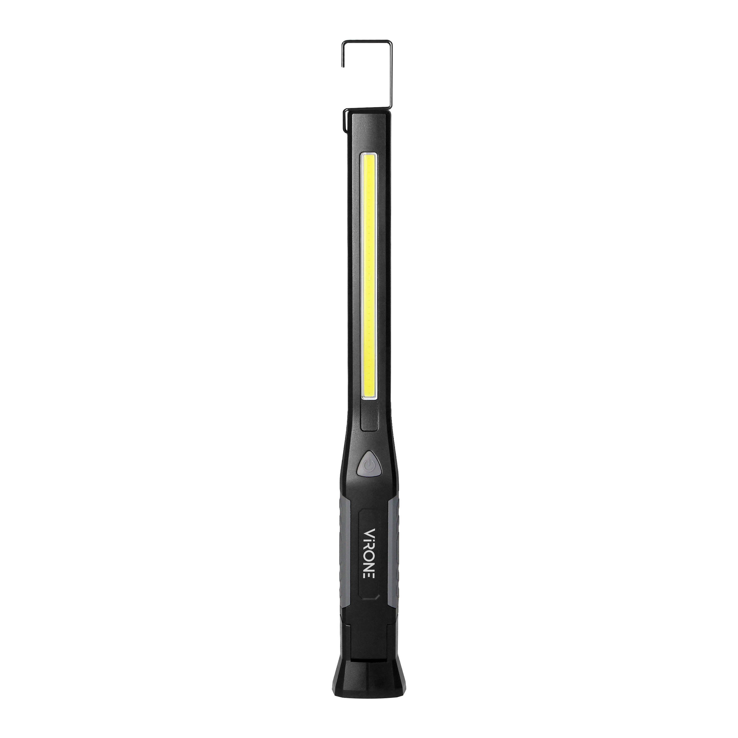 Latarka warsztatowa LED, 400lm+100lm, 1200mAh, magnes, hak