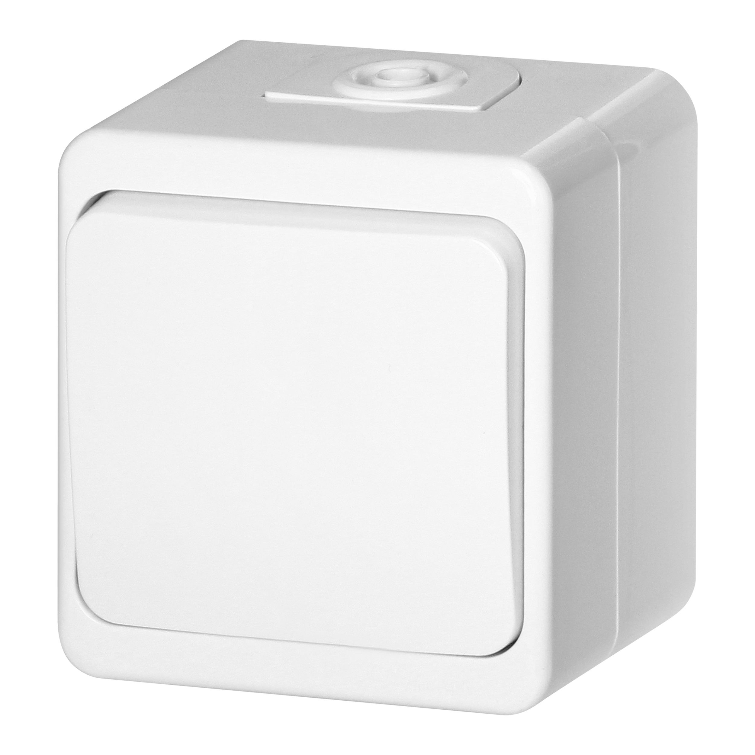 Łącznik n/t 10A, 250V, schodowy IP44, SMART, biały