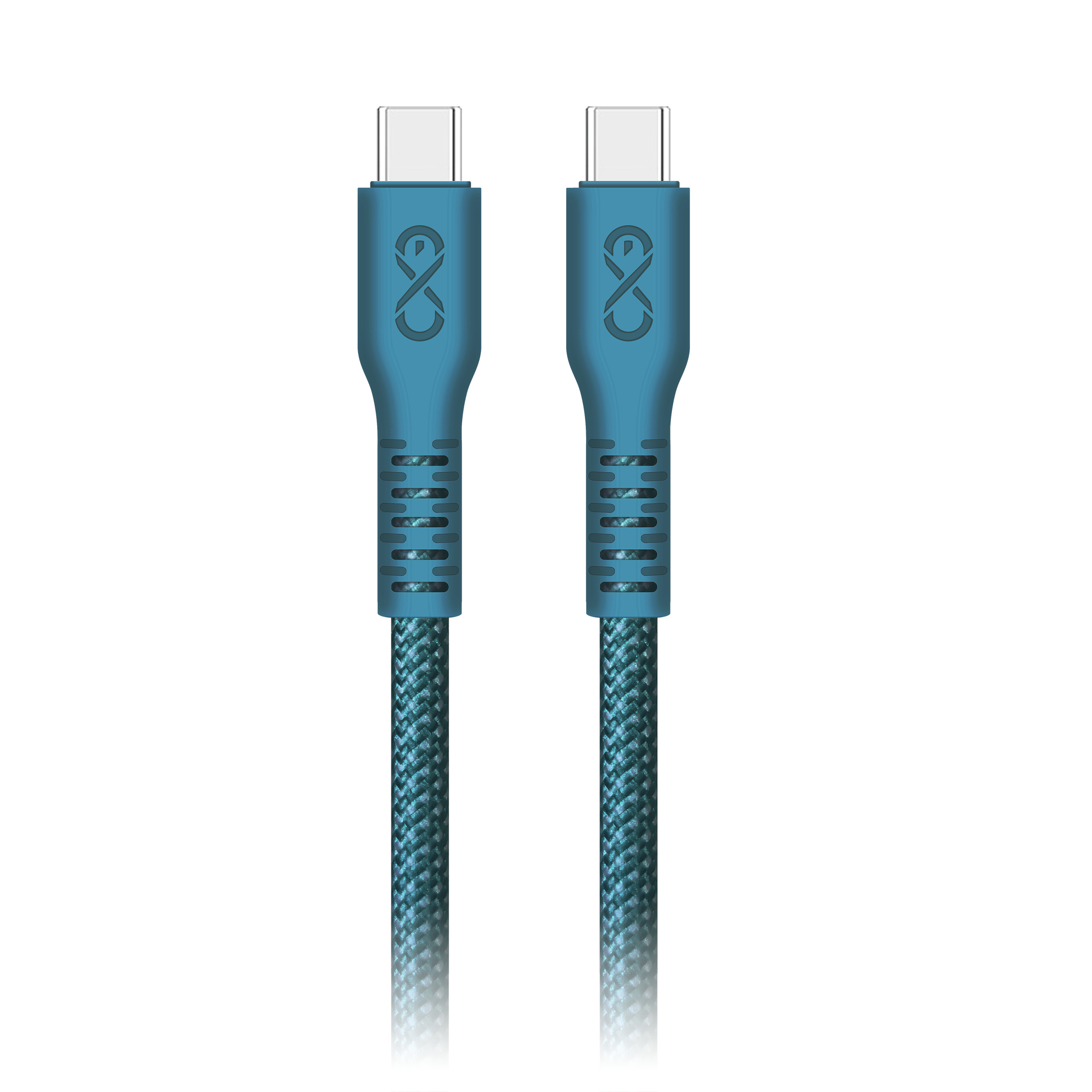 Kabel USB-C - USB-C eXc IMMORTAL, 0.9m, 100W, szybkie ładowanie, kolor mix