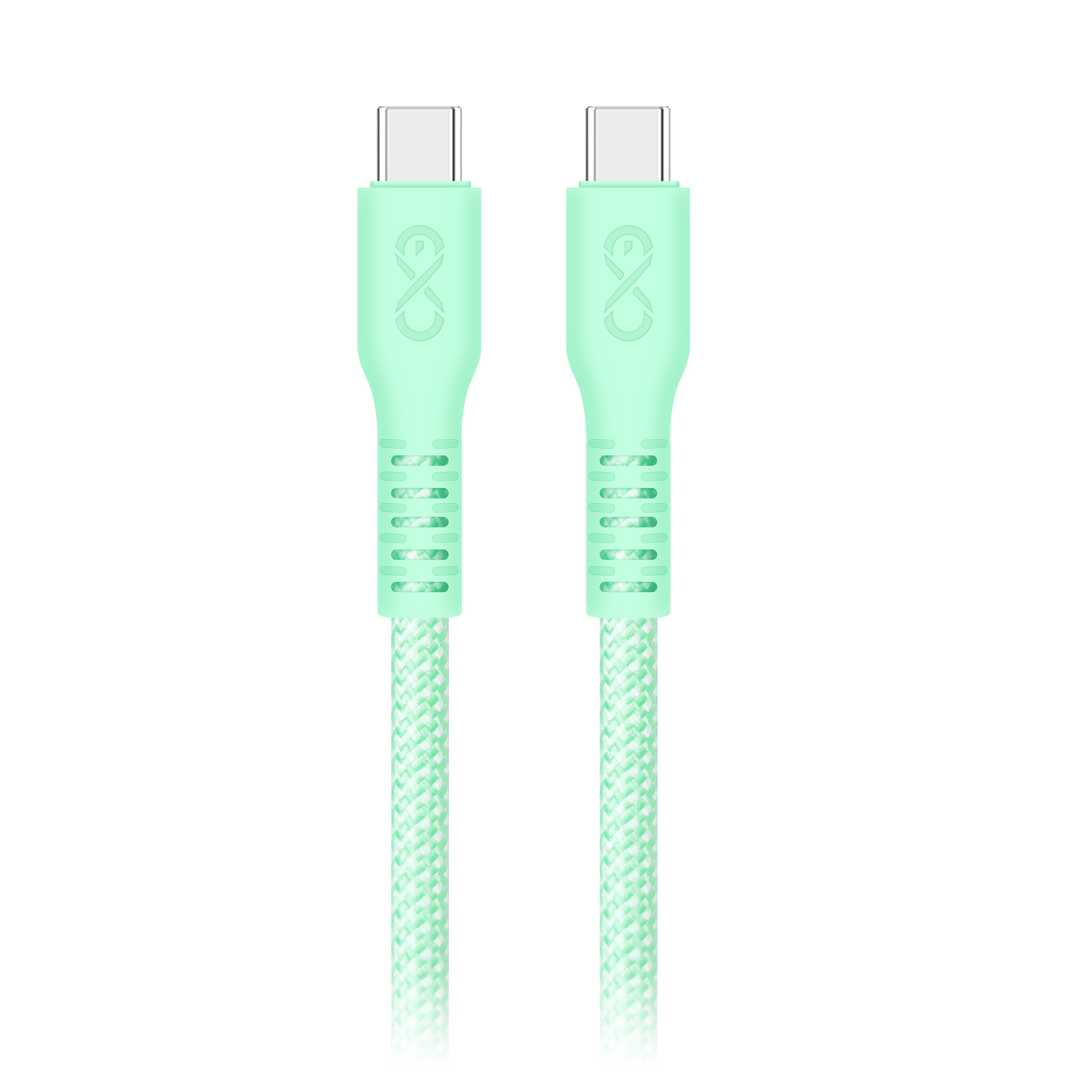 Kabel USB-C - USB-C eXc IMMORTAL, 2m, 100W, szybkie ładowanie, kolor mix