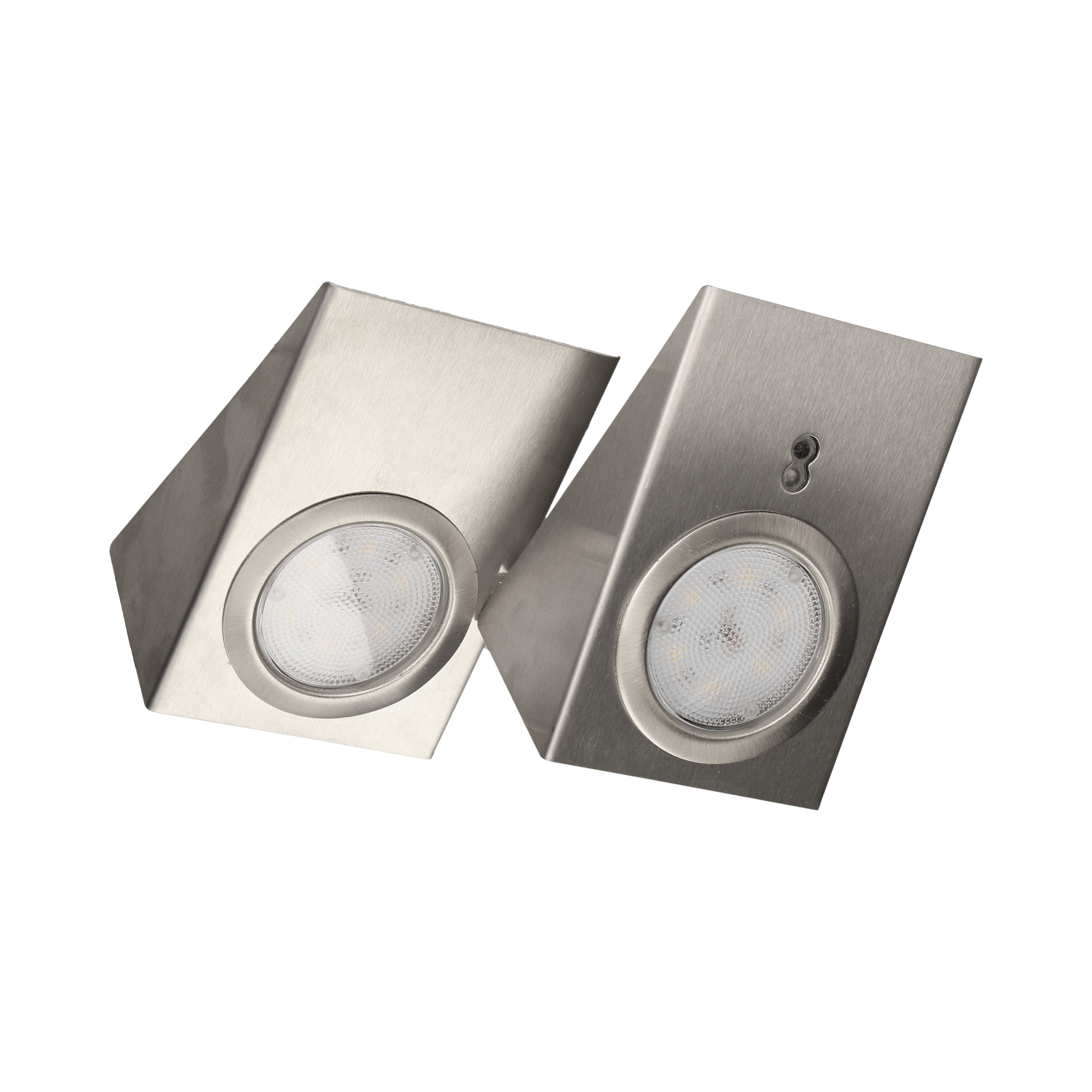 Zestaw opraw podszafkowych LED 2,5W, 180lm, 4000K, z wyłącznikiem bezdotykowym, INOX