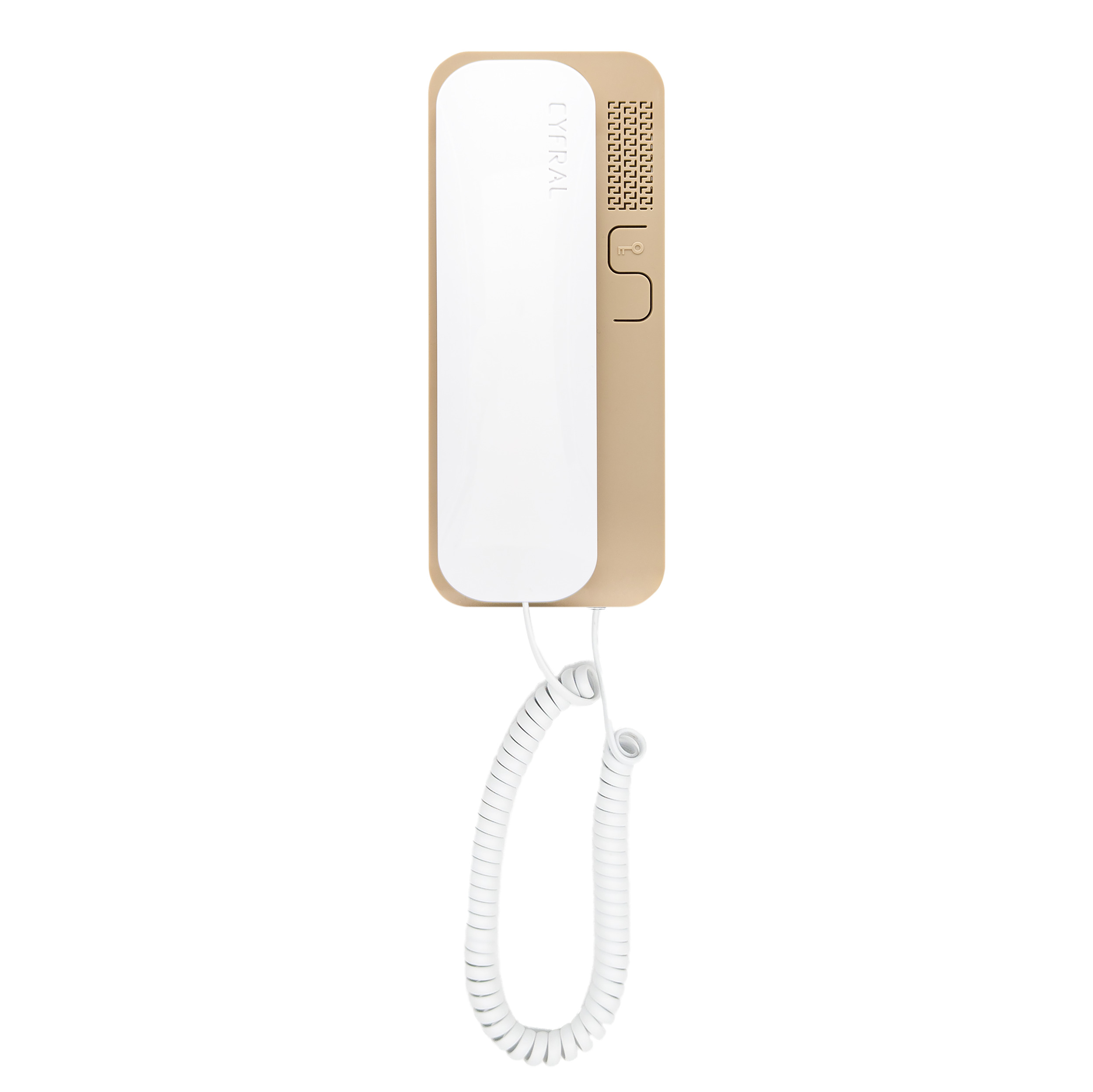 Unifon wielolokatorski do instalacji 2-żyłowych SMART, CYFRAL, biało-beżowy