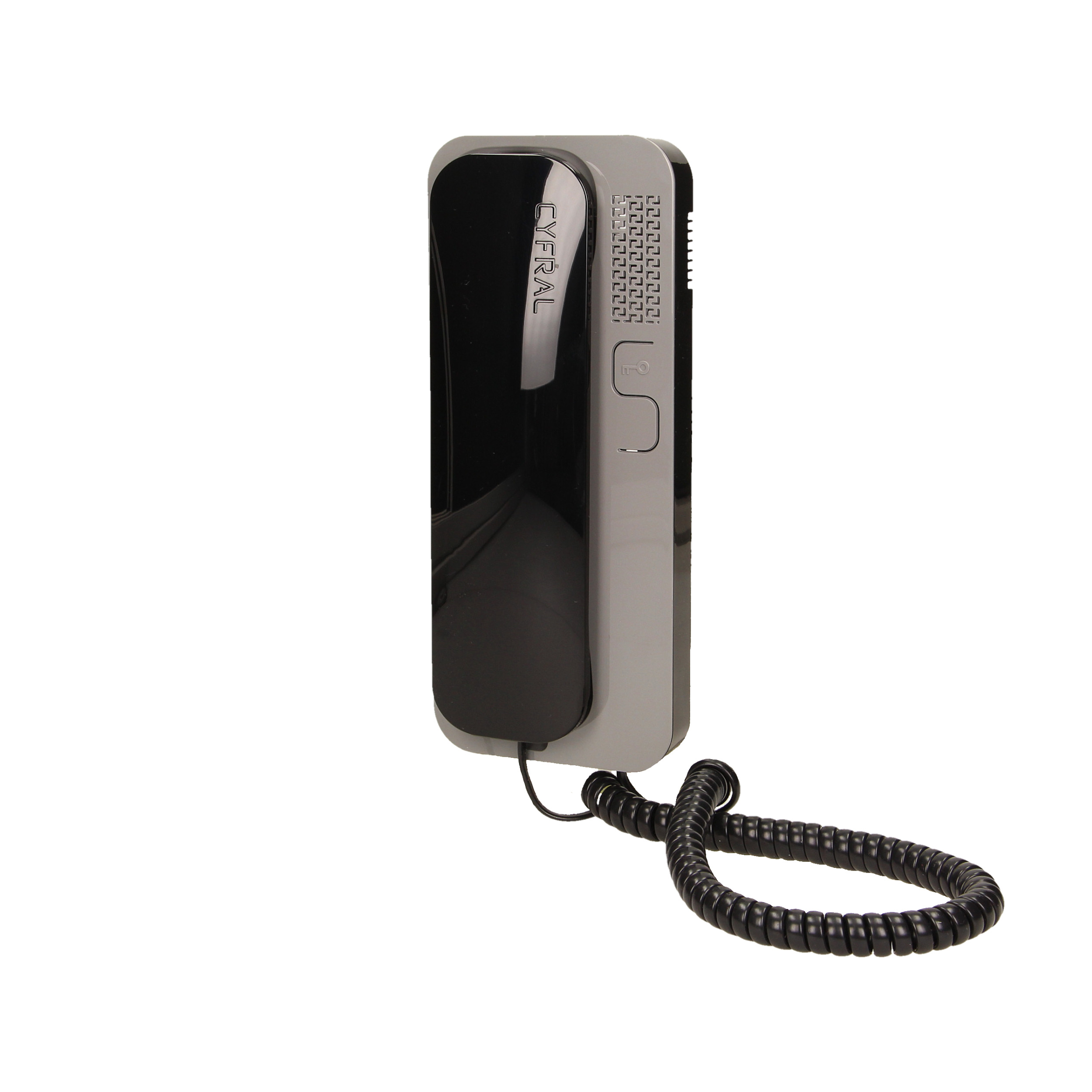 Unifon wielolokatorski do instalacji 2-żyłowych SMART, CYFRAL, czarno-szary