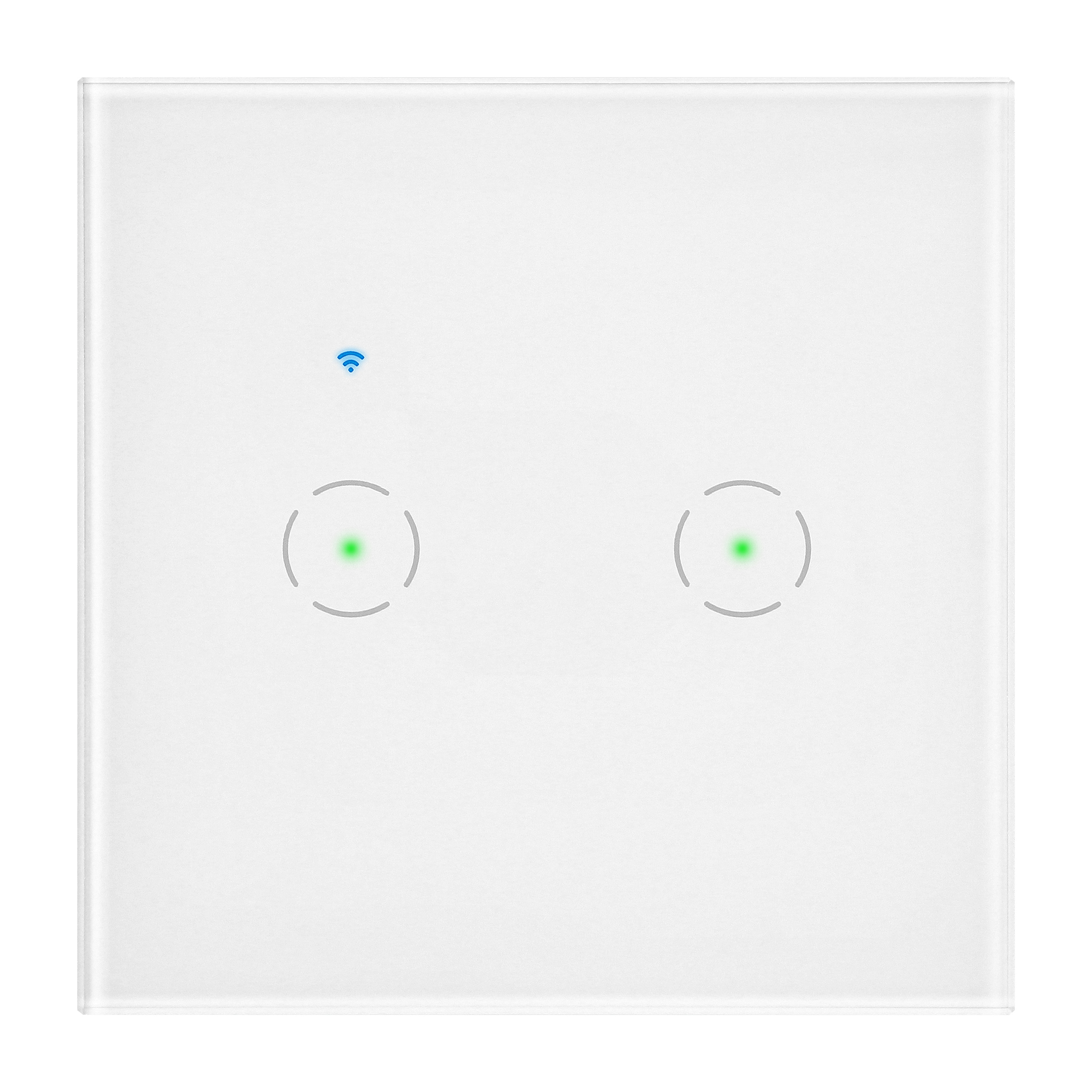 Włącznik podtynkowy podwójny Wi-Fi Tuya Smart Home, biały