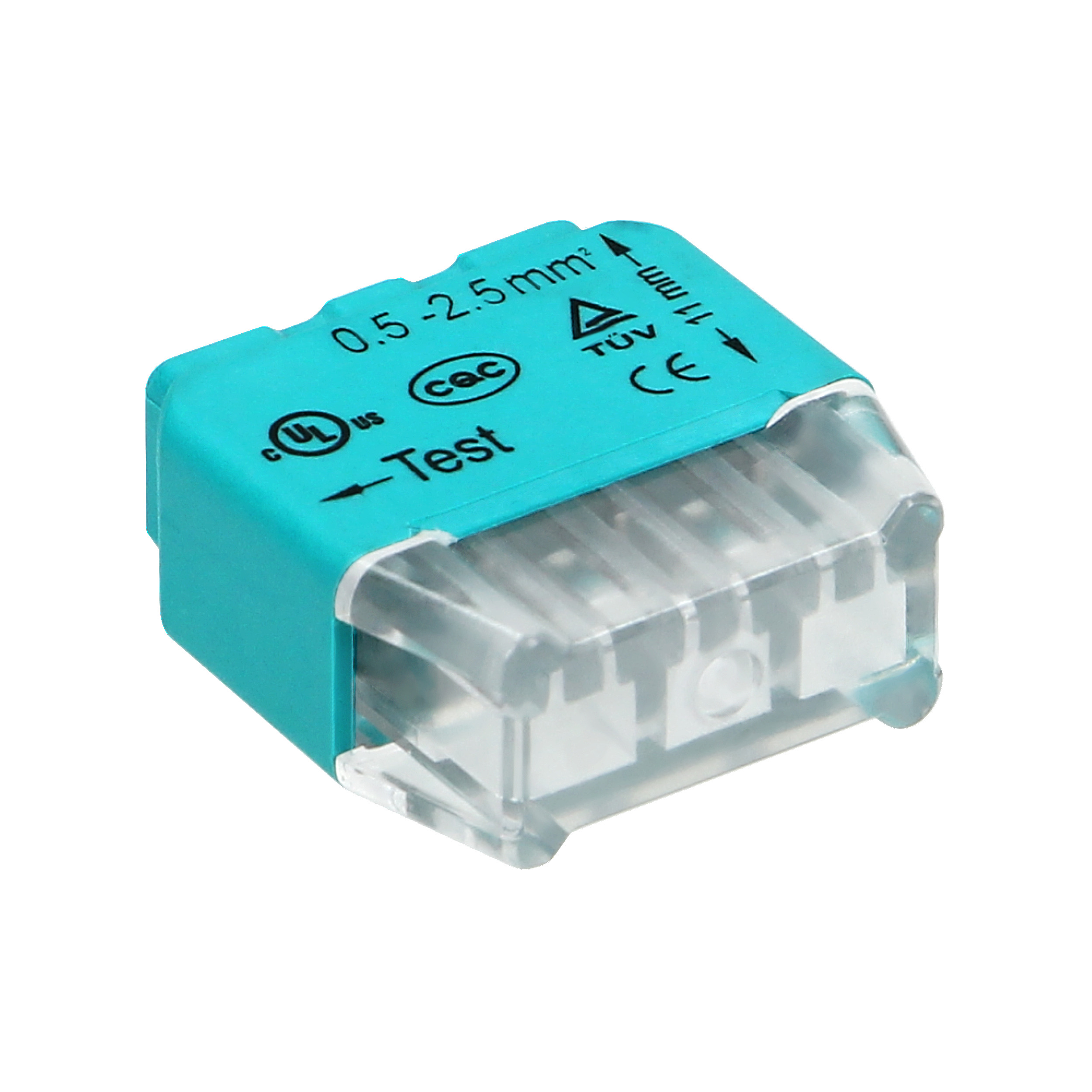 Złączka instalacyjna wciskana 3-przewodowa;na drut 0,75-2,5mm?;IEC 300V/24A;10 szt.