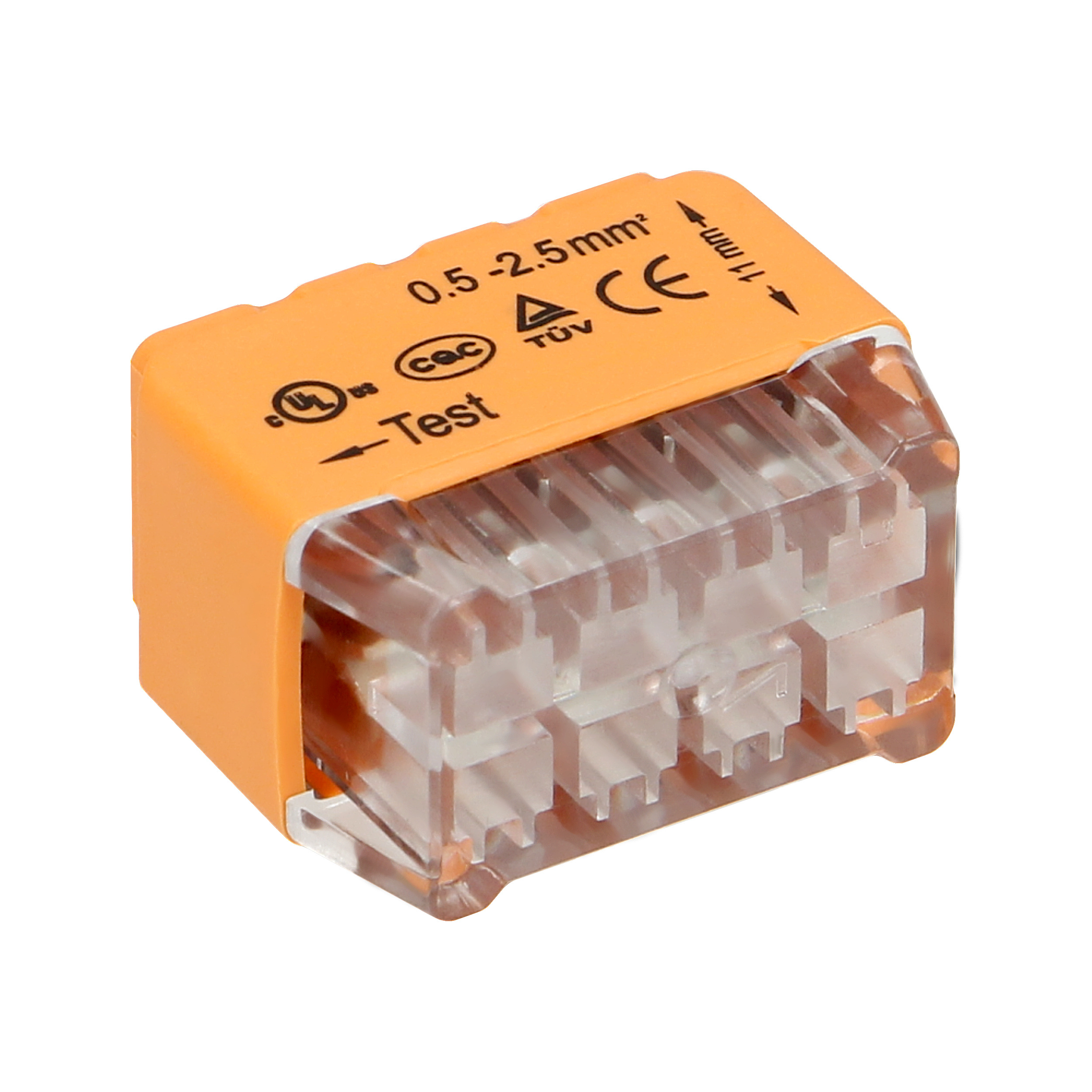 Złączka instalacyjna wciskana 8-przewodowa;dwurzędowa;na drut 0,75-2,5mm?;IEC 300V/24A 50 szt.