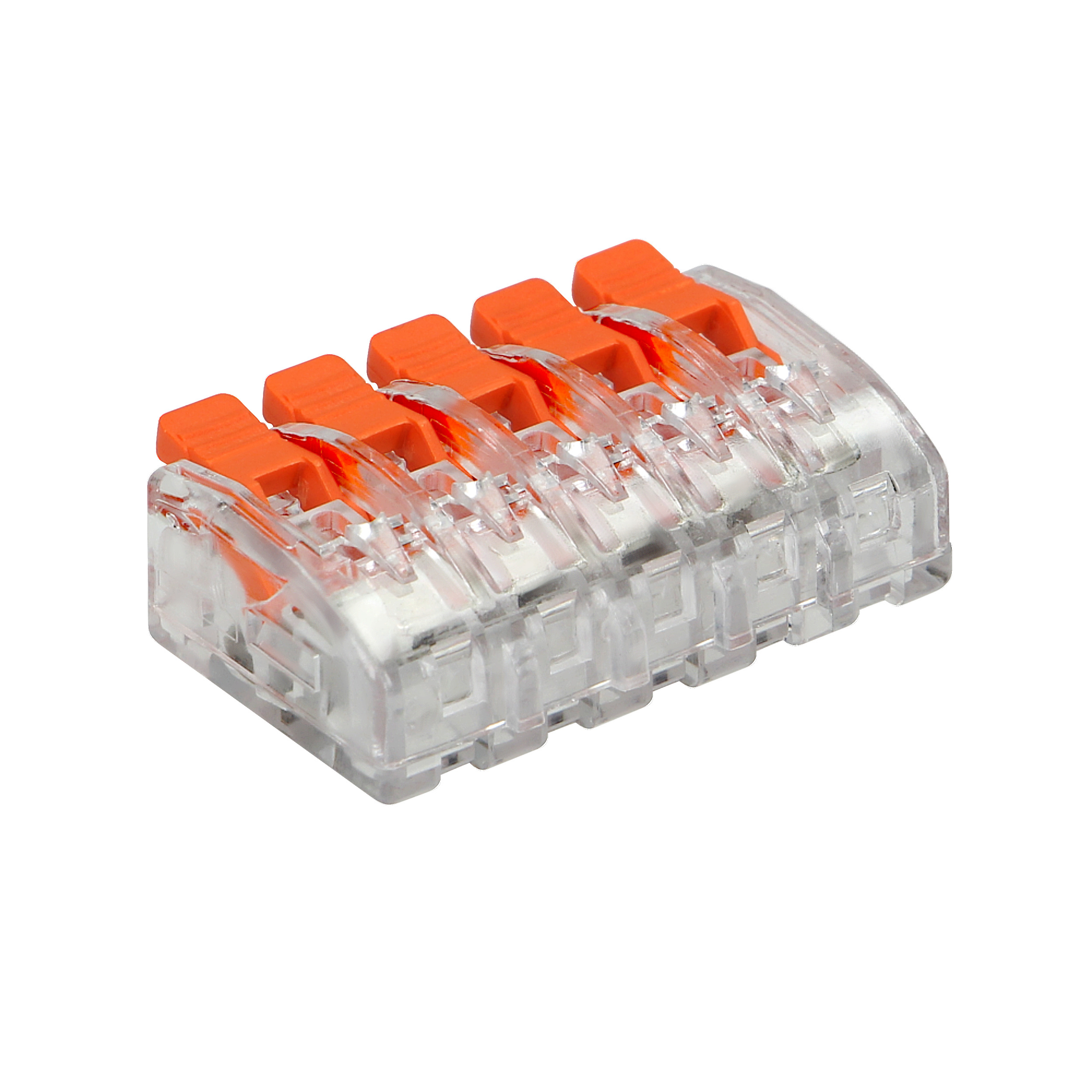 Złączka instalacyjna zaciskowa 5-przewodowa;na dowolny przewód 0,2-4mm?;IEC 450V/32A 50 szt.