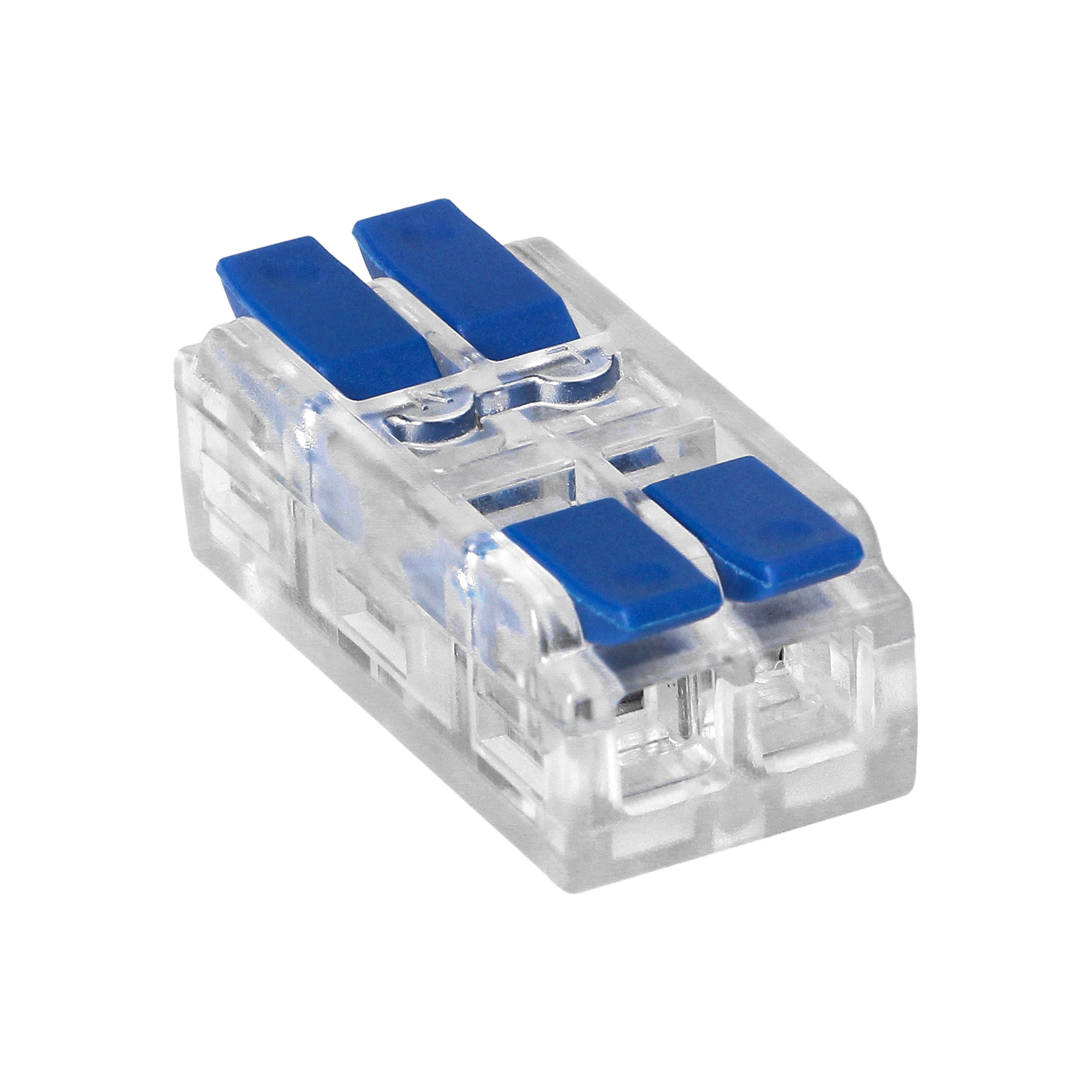 Złączka instalacyjna zaciskowa 2-przewodowa, dwustronna;na dowolny przewód 0,75-4mm?;IEC 250V/32A;worek 10 szt.