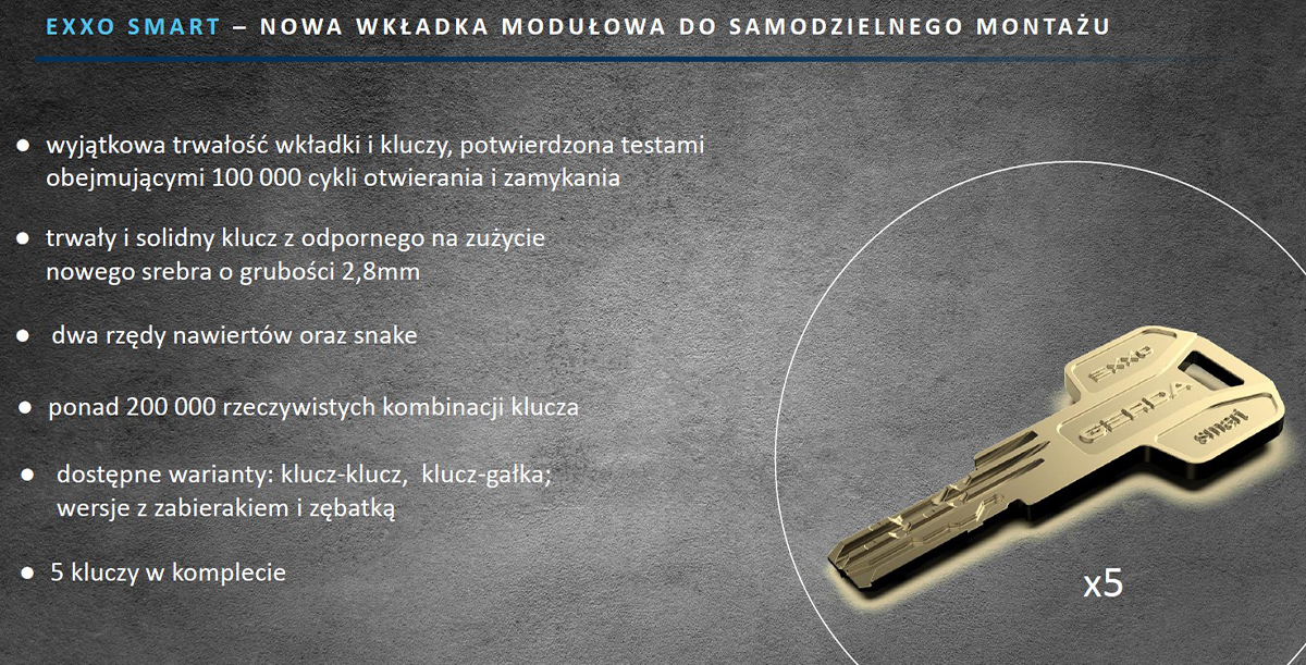 Trwałość i bezpieczeństwo kluczy Gerda EXXO Smart