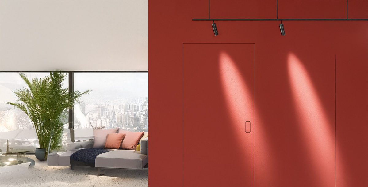 Dostęp do niewidocznego uchwytu drzwi