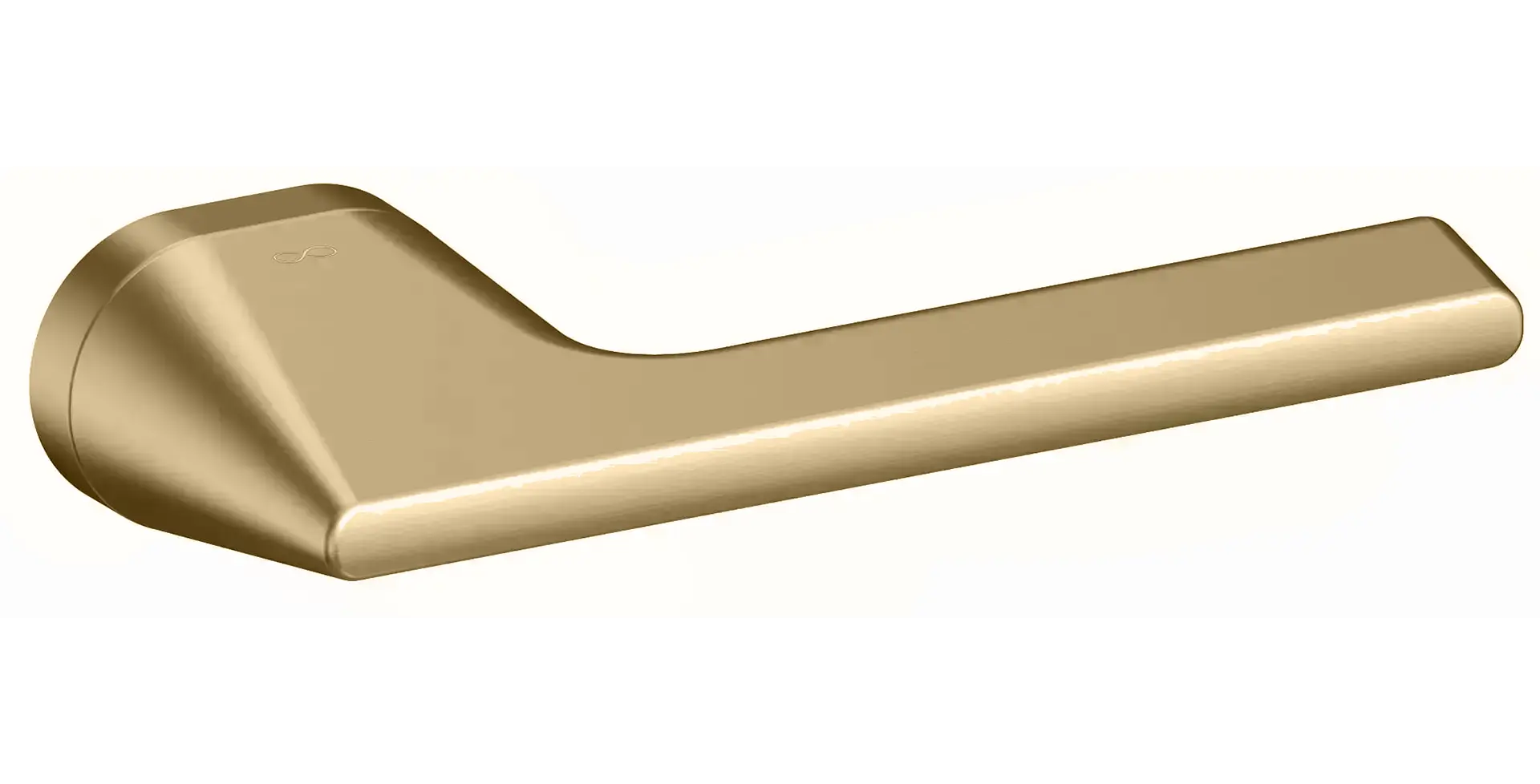 Ekskluzywny design klamki Infinity Lukka RT złoty mat