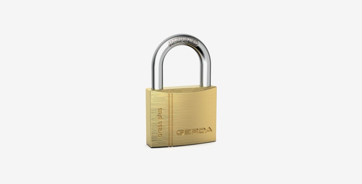 Kł&oacute;dka pałąkowa GERDA BRASS PLUS S50 do podstawowego zabezpieczenia